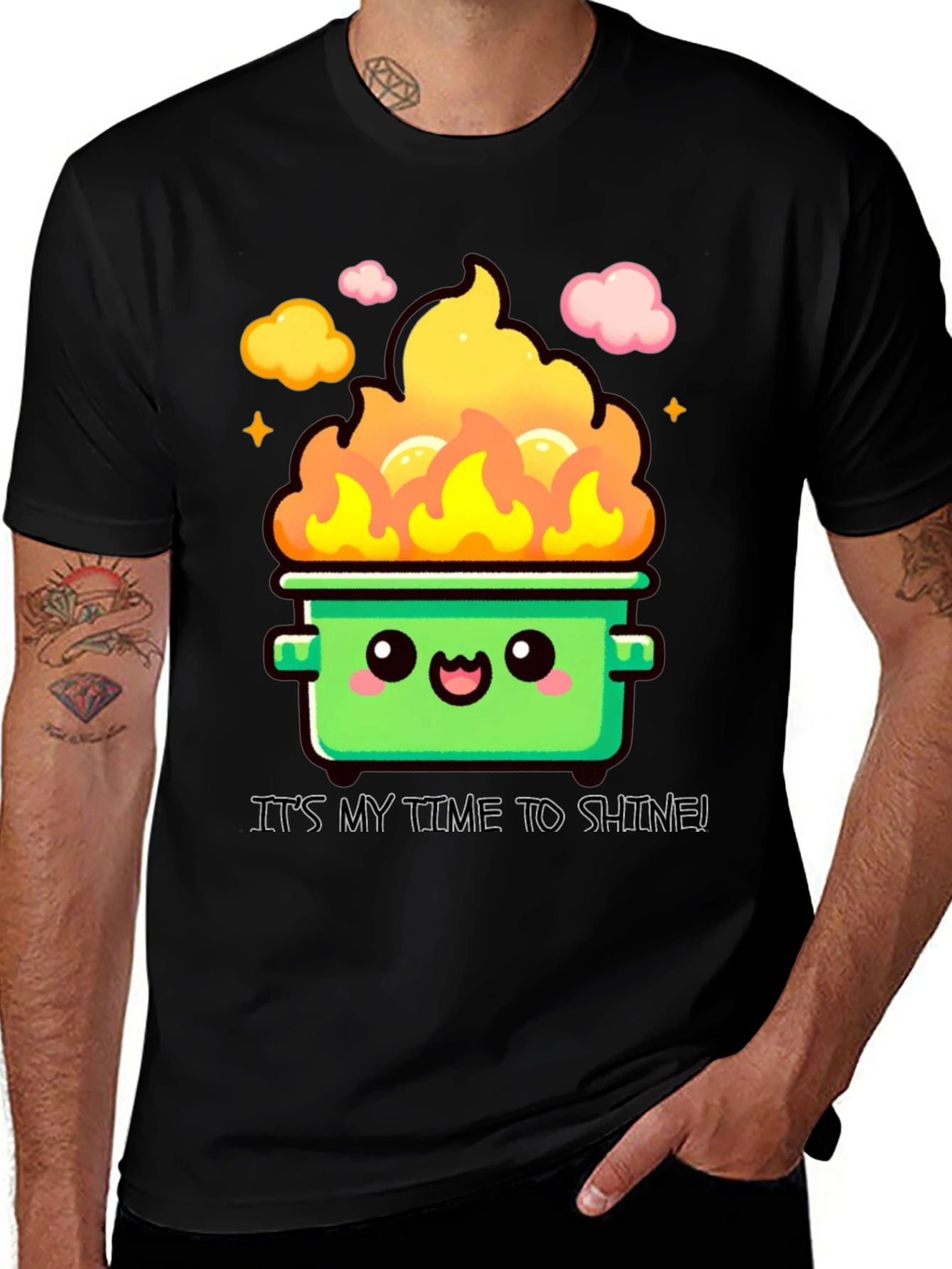 Variant 22 of Dumpster Fire Time to Shine T-Shirt
