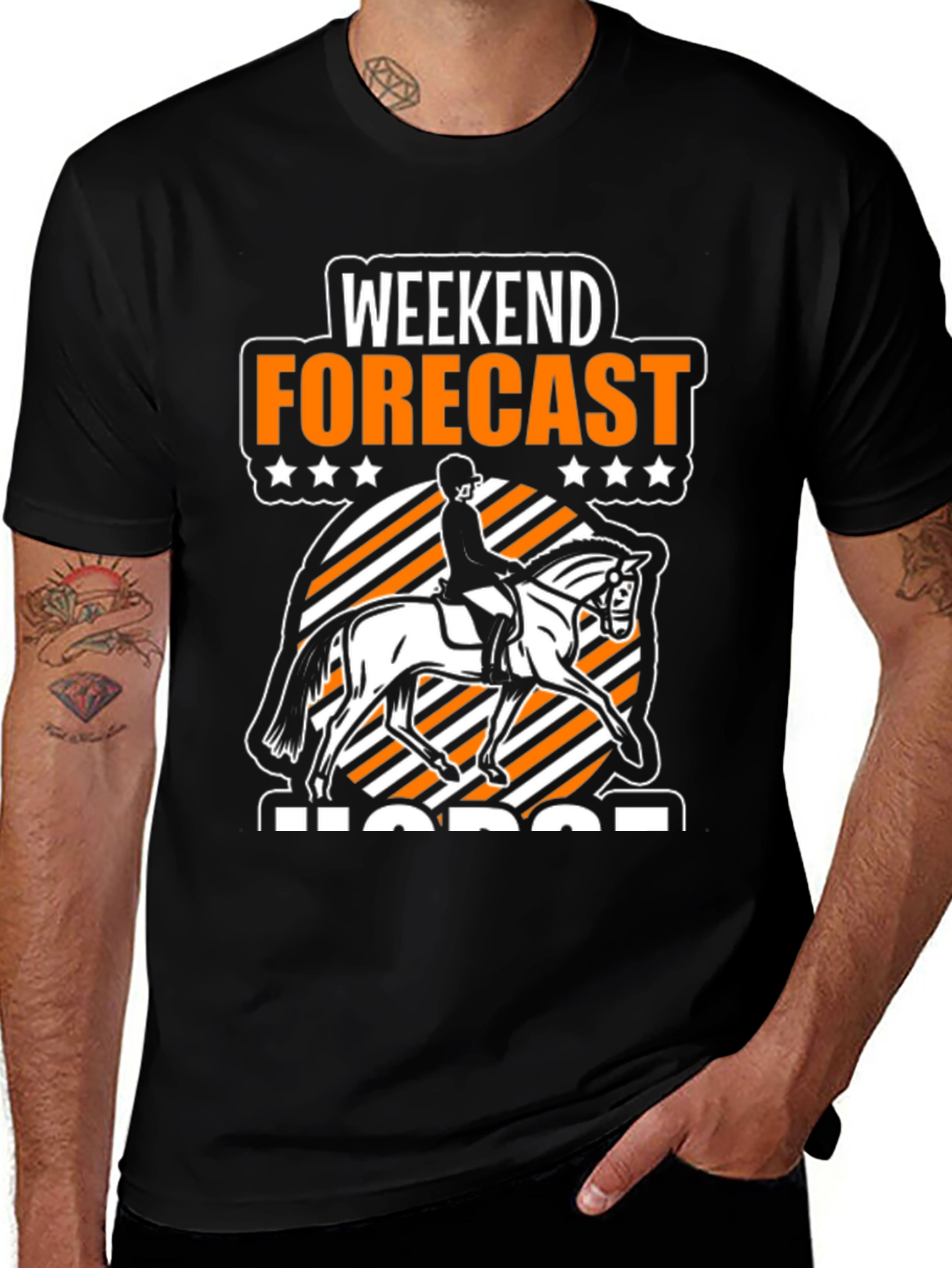 Variant 19 of Weekend Forecast Horse T-Shirt