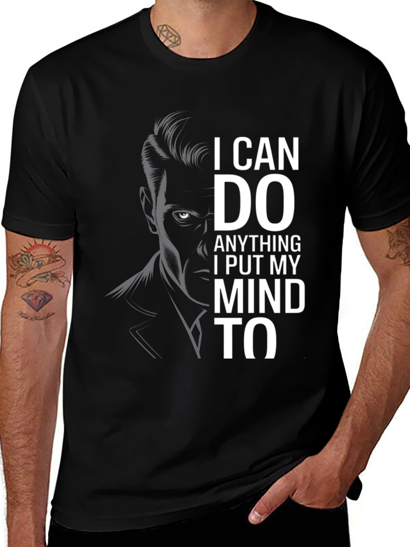 Variant 6 of I Can Do Anything T-Shirt - Black Graphic Tee
