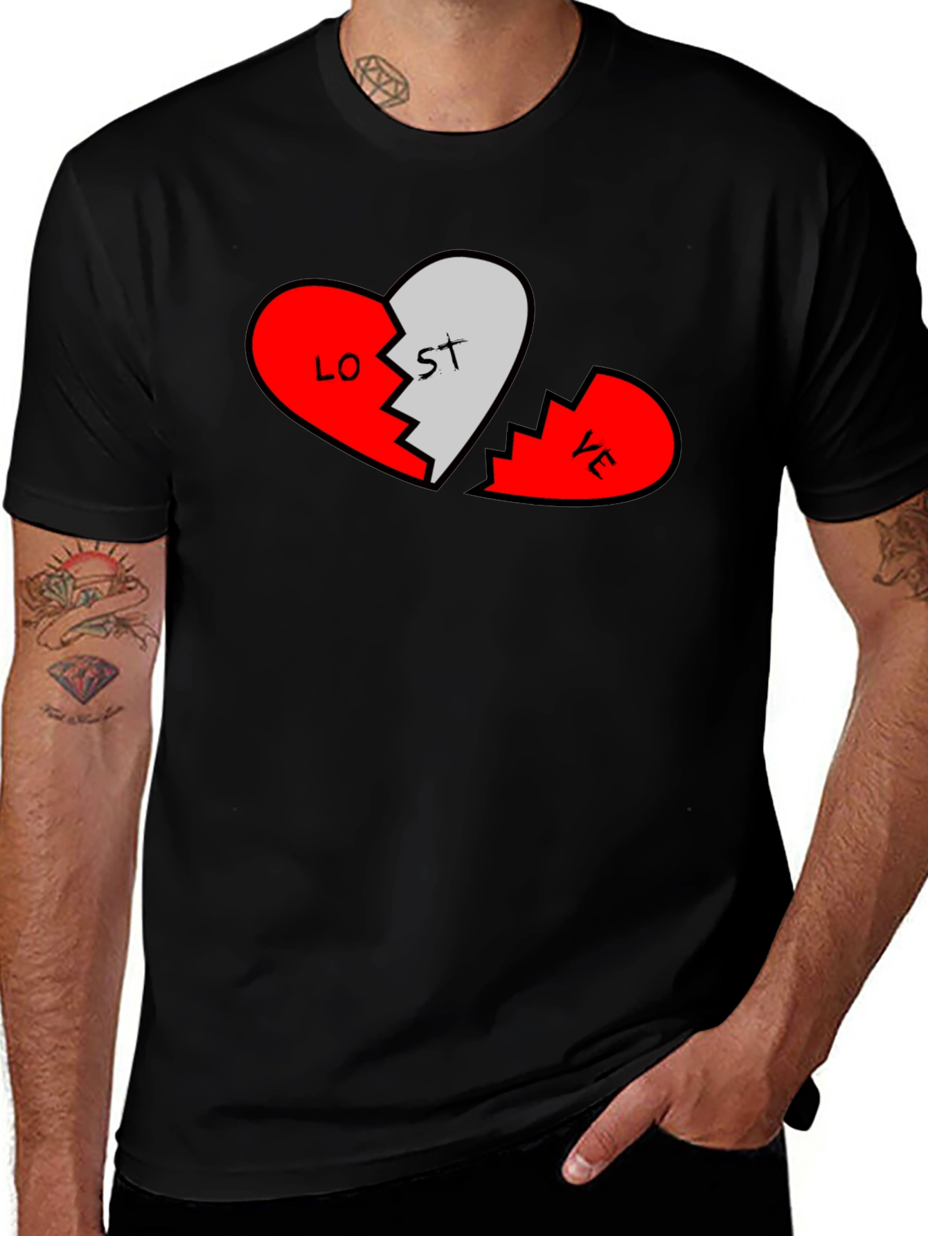 Variant 27 of Broken Heart Lost Love Graphic Tee