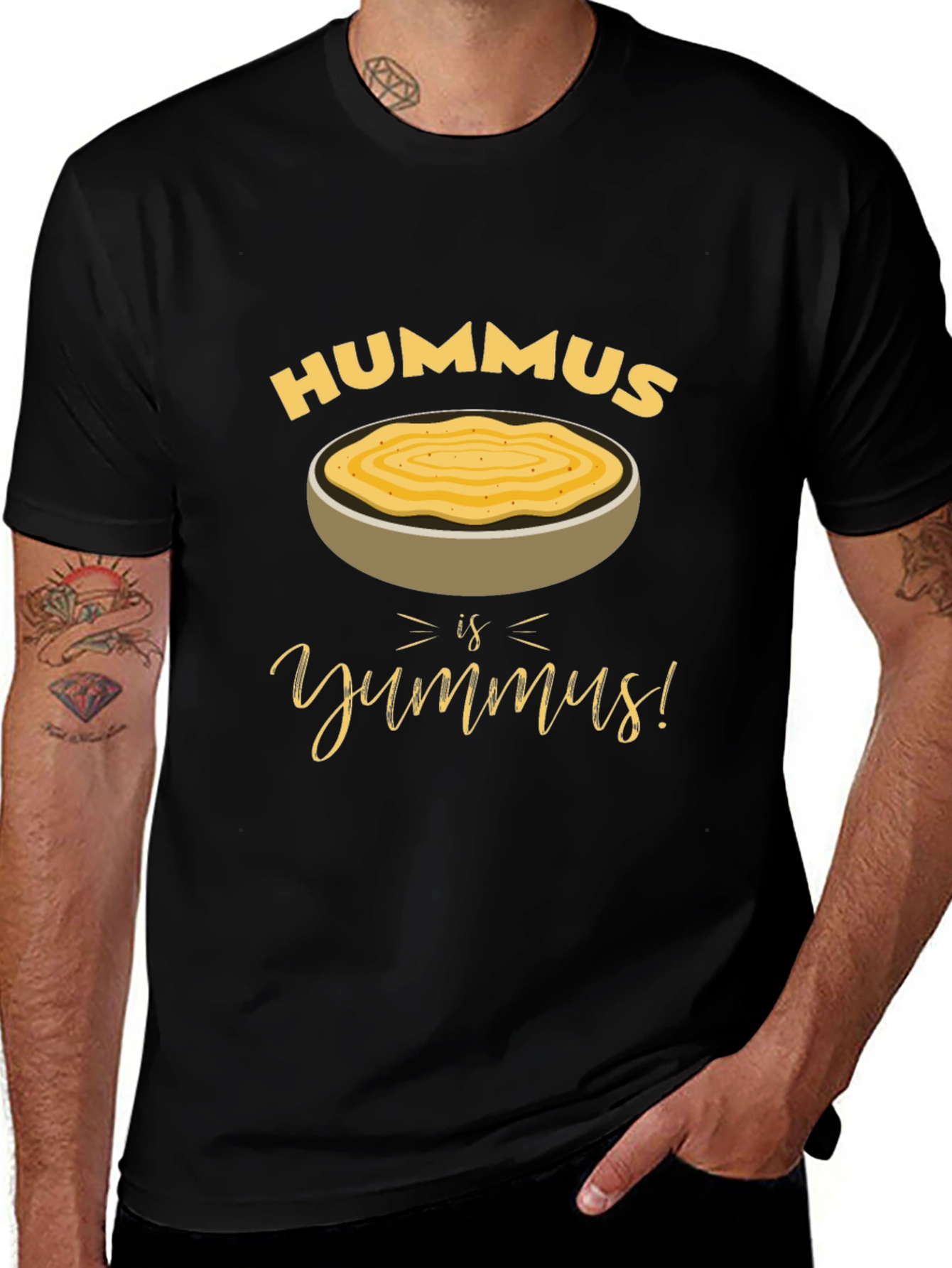 Black Hummus is Yumm-us! T-Shirt main image