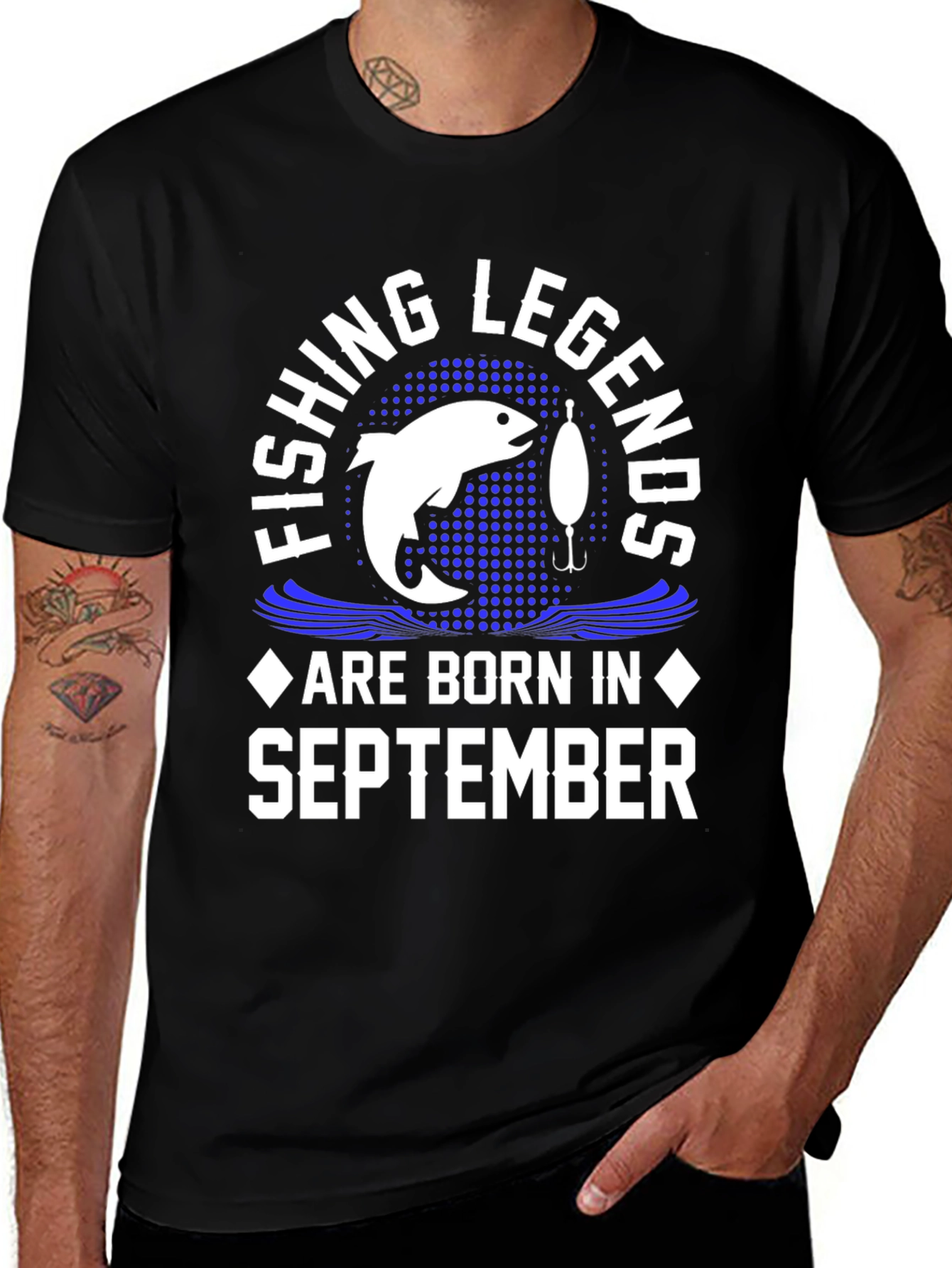 Variant 8 of Fishing Legends Are Born in September Men's T-Shirt