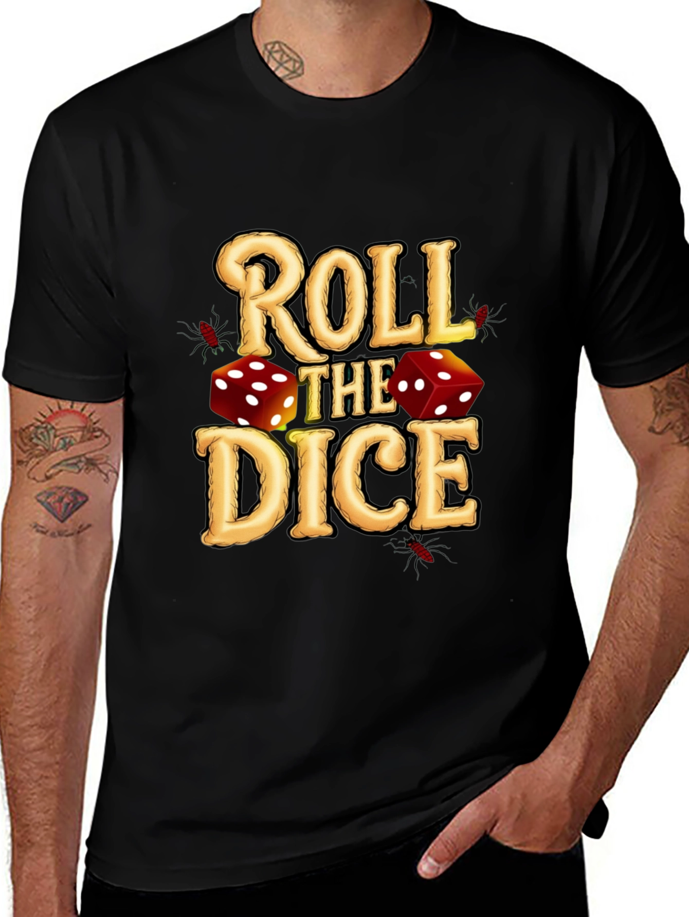 Variant 3 of Roll the Dice Graphic T-Shirt - Lucky Charm Tee