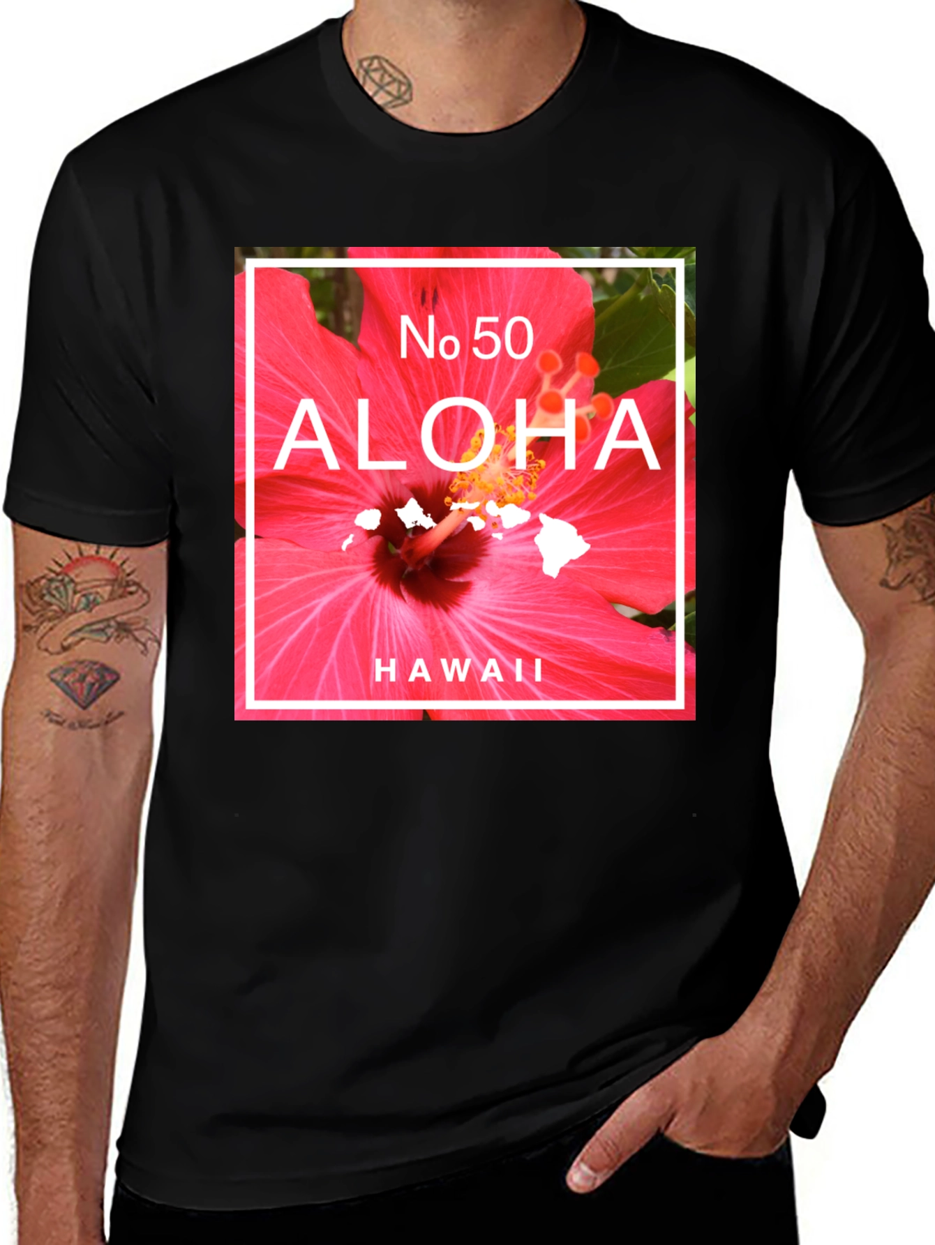 Aloha Hawaii T-Shirt | Tropical Flower Graphic Tee