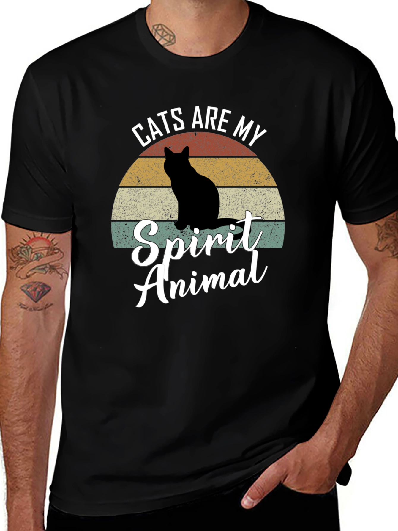 Variant 25 of Cats Are My Spirit Animal Graphic Tee