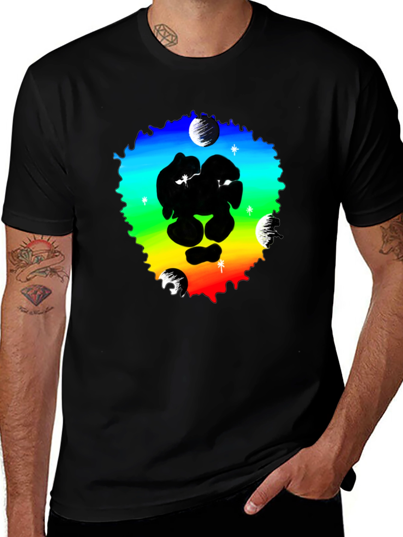 Variant 21 of Rainbow Outer Space Graphic T-Shirt
