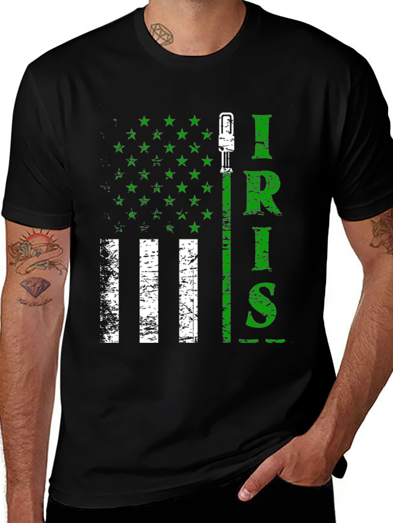 Irish American Flag T-Shirt - St. Patrick's Day Pride