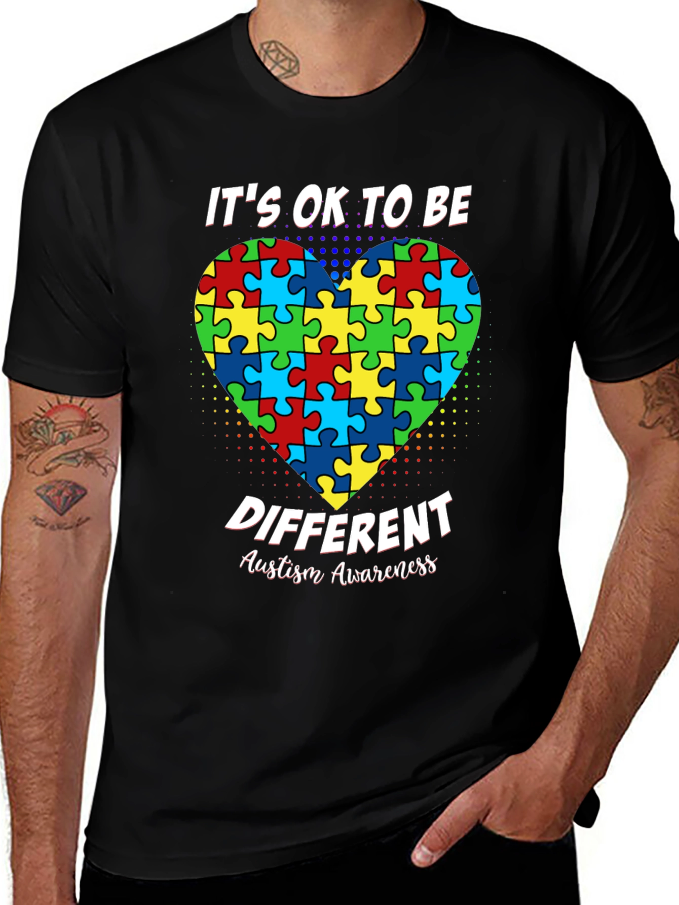 Autism Awareness Puzzle Heart T-Shirt