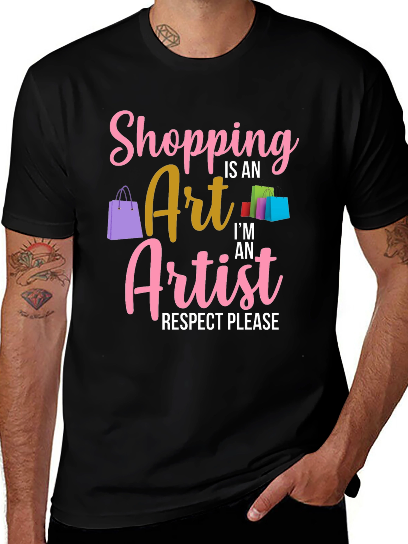 Variant 18 of Shopping is an Art T-Shirt