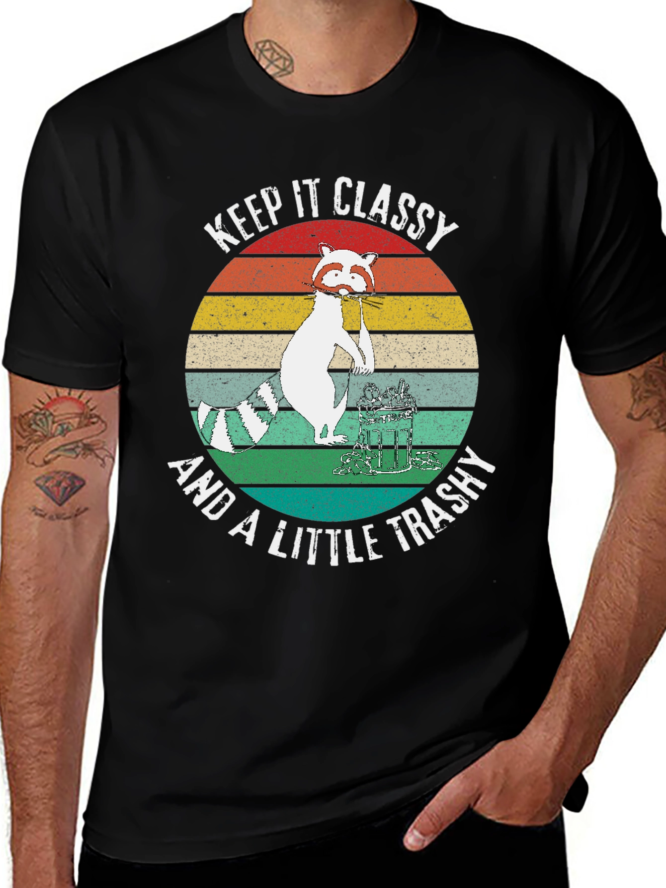 Variant 8 of Keep It Classy Raccoon T-Shirt