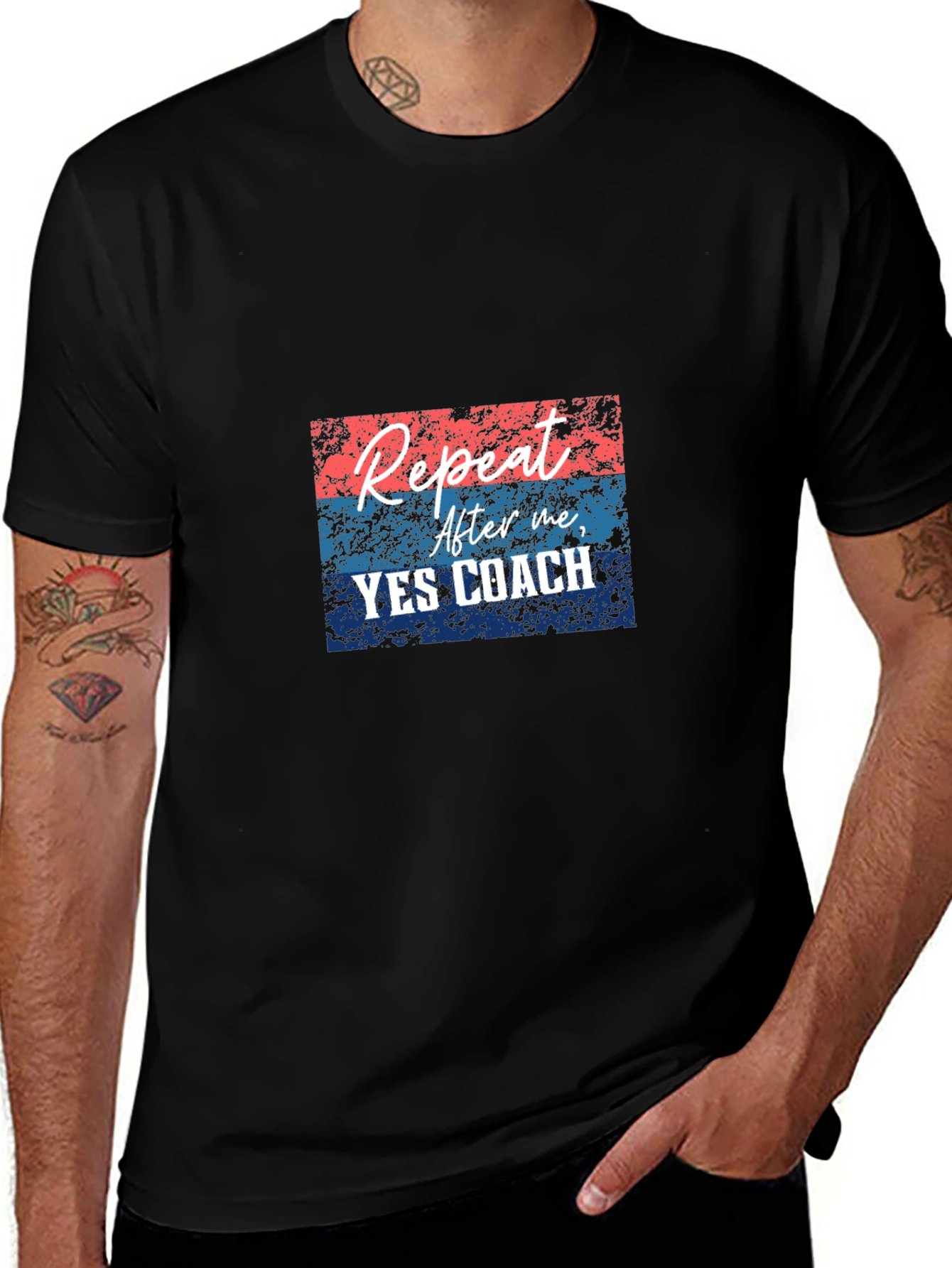 Variant 15 of Repeat After Me YES COACH T-Shirt Funny Training Tee