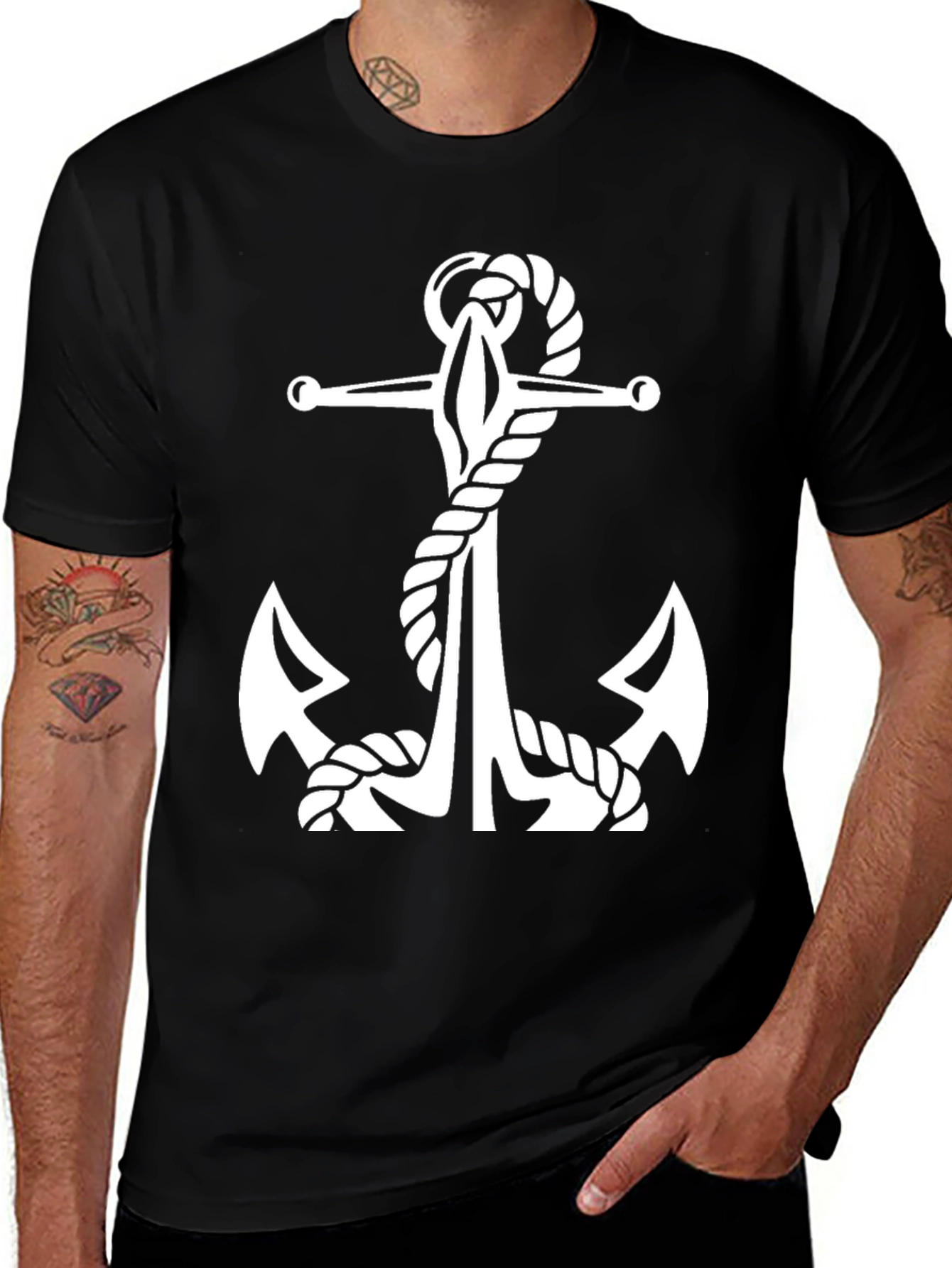 Variant 4 of Anchor Graphic Black T-Shirt
