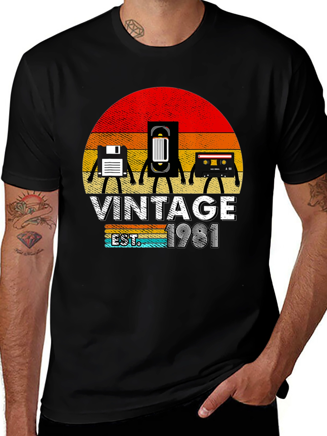 Variant 5 of Vintage 1981 Retro T-Shirt