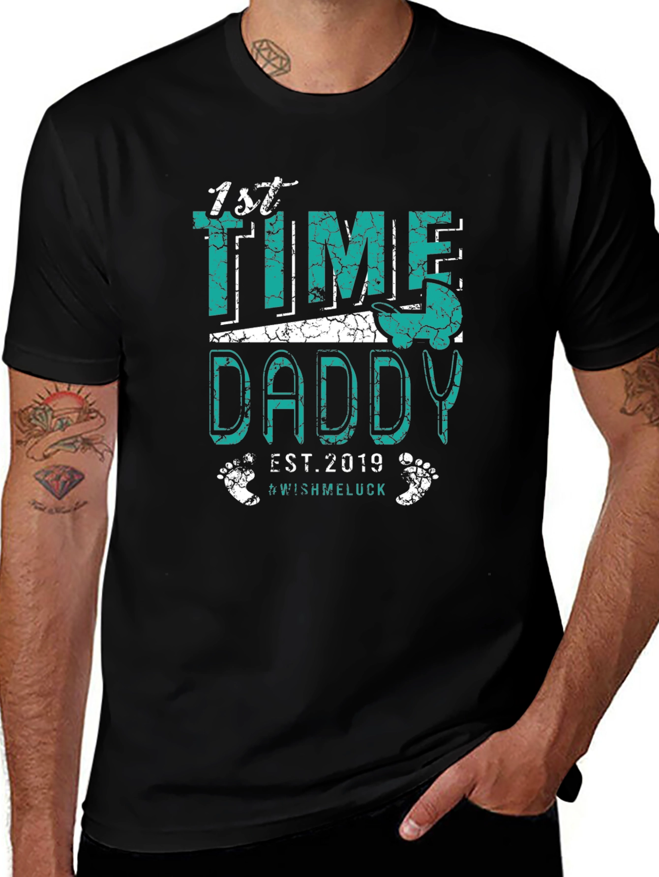 1st Time Daddy Est. 2019 Graphic Tee