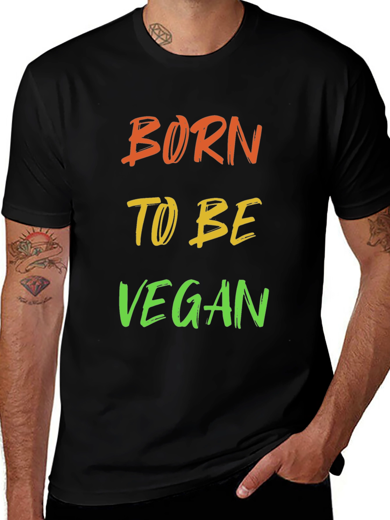 Variant 9 of Born to be Vegan T-Shirt