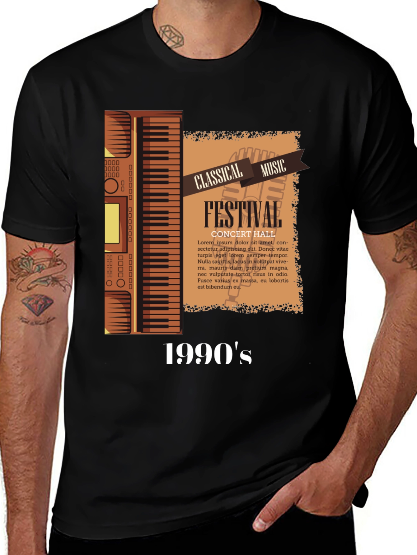 Black Classical Music Festival 1990's Graphic Tee main image