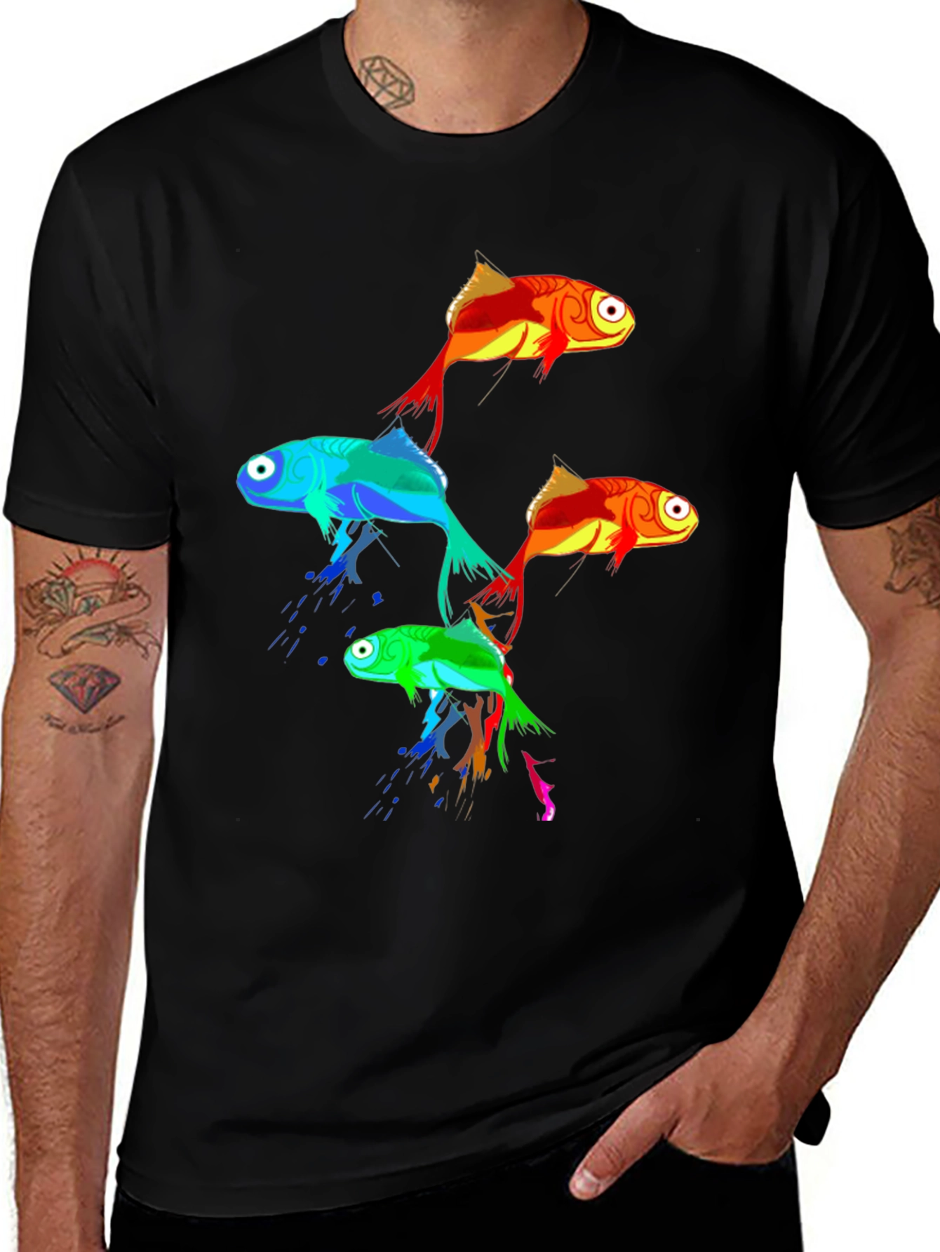 Variant 3 of Funky Fish Graphic Tee