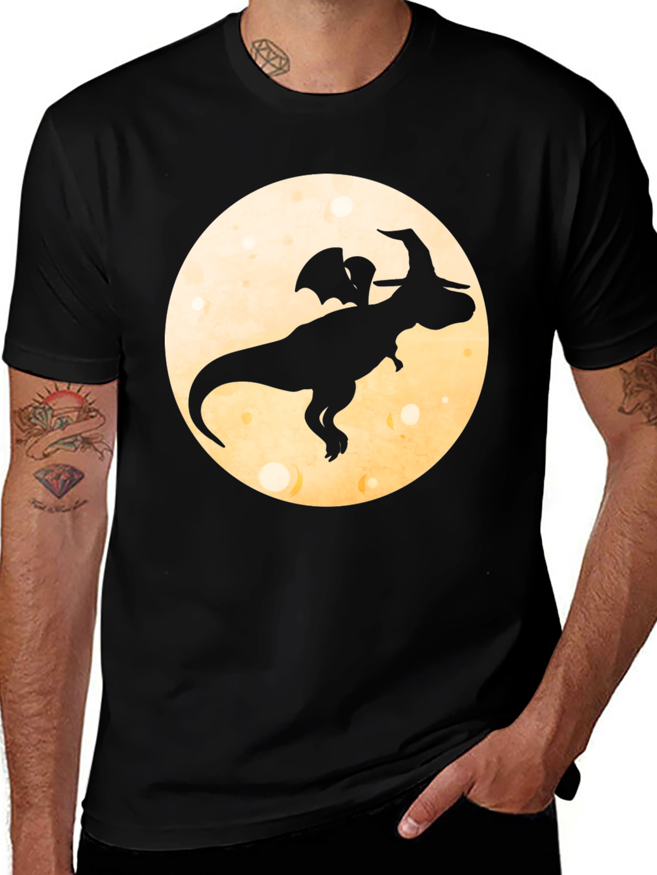 Variant 21 of Dino Witch Moon T-Shirt