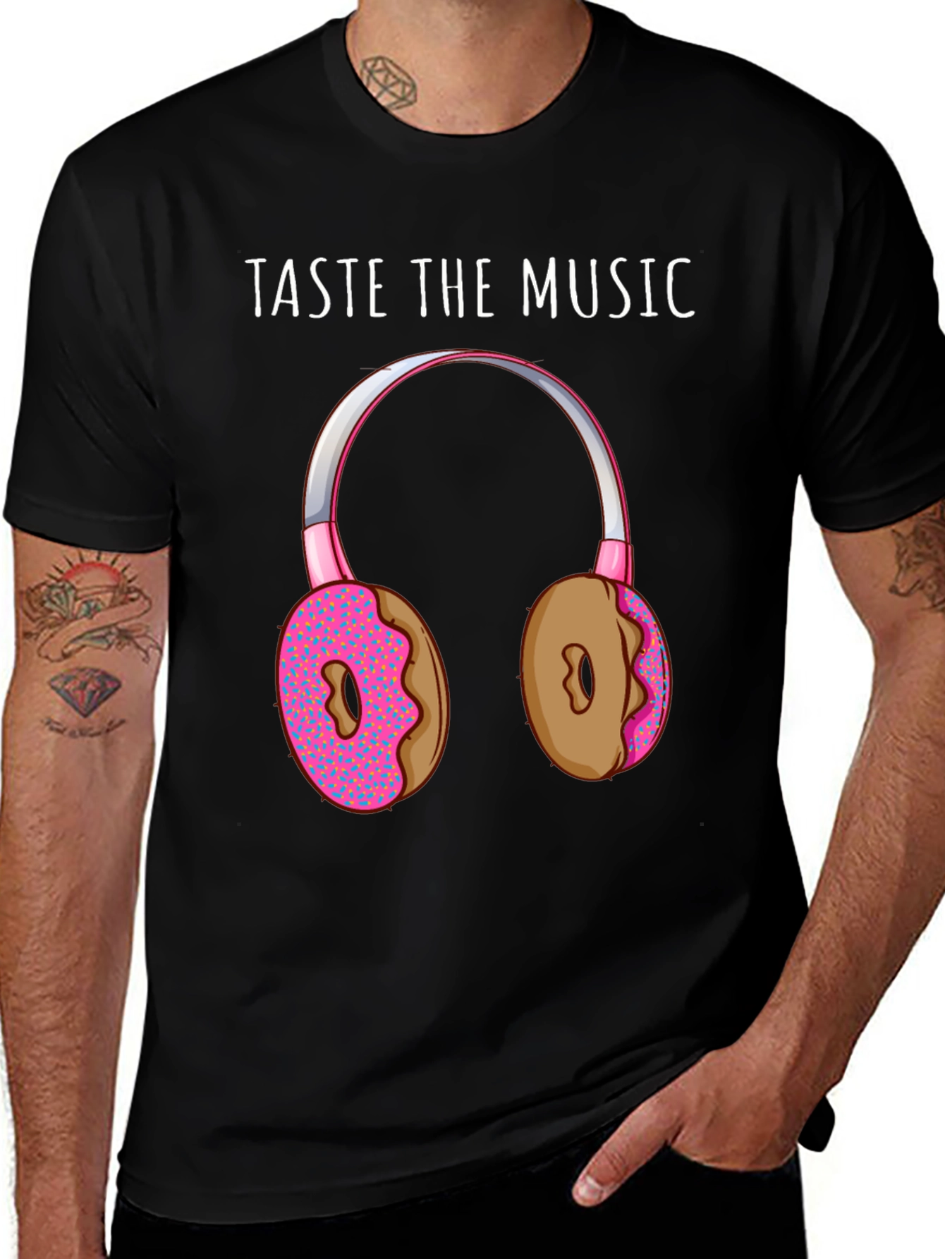 Variant 25 of Taste the Music Donut Headphones Tee