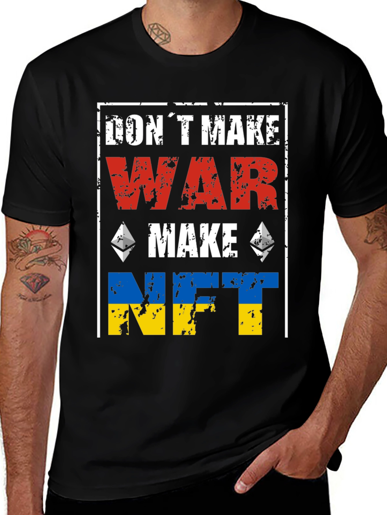 Don't Make War Make NFT Ukraine T-Shirt