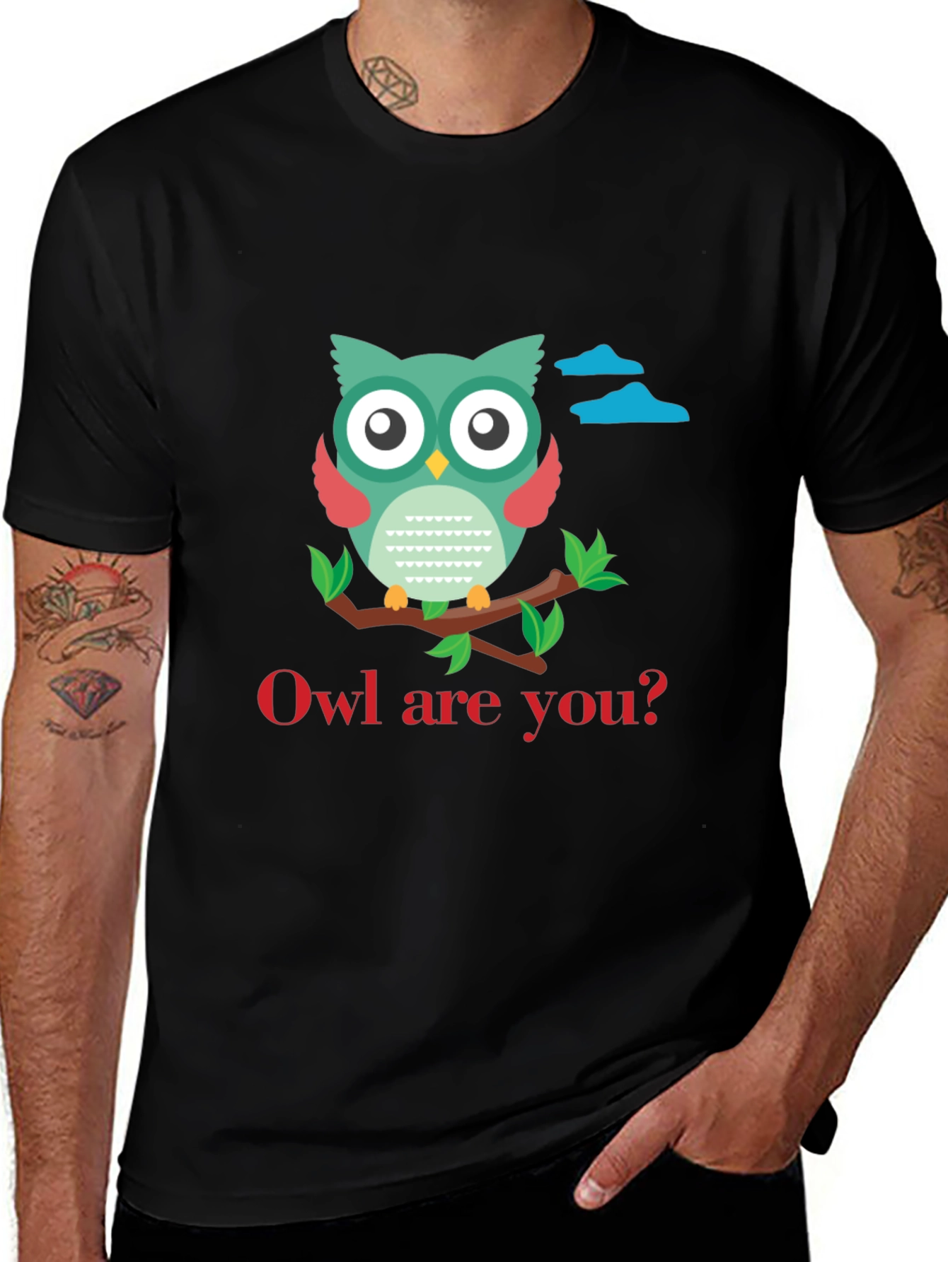 Variant 13 of Owl Are You T-Shirt - Cute Graphic Tee