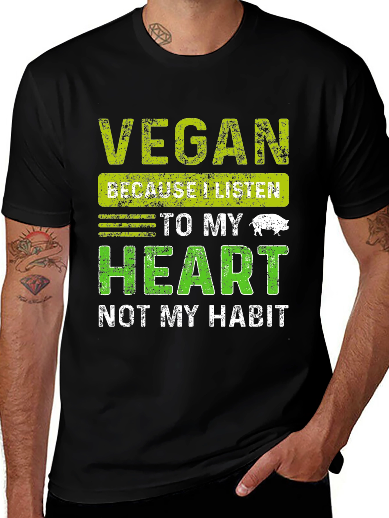 Variant 20 of Vegan Listen to Your Heart T-Shirt
