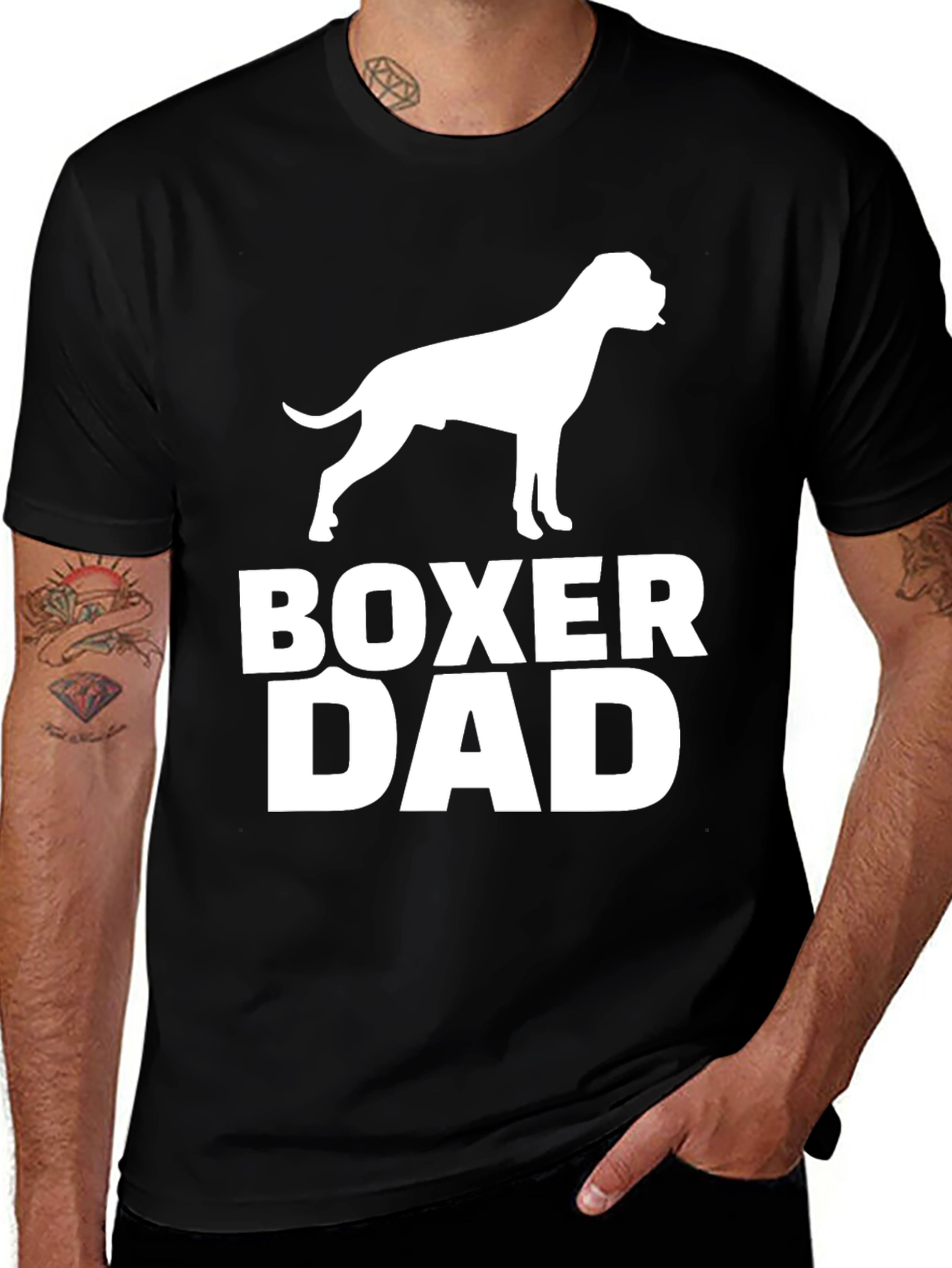 Boxer Dad T-Shirt - Dog Lover Gift