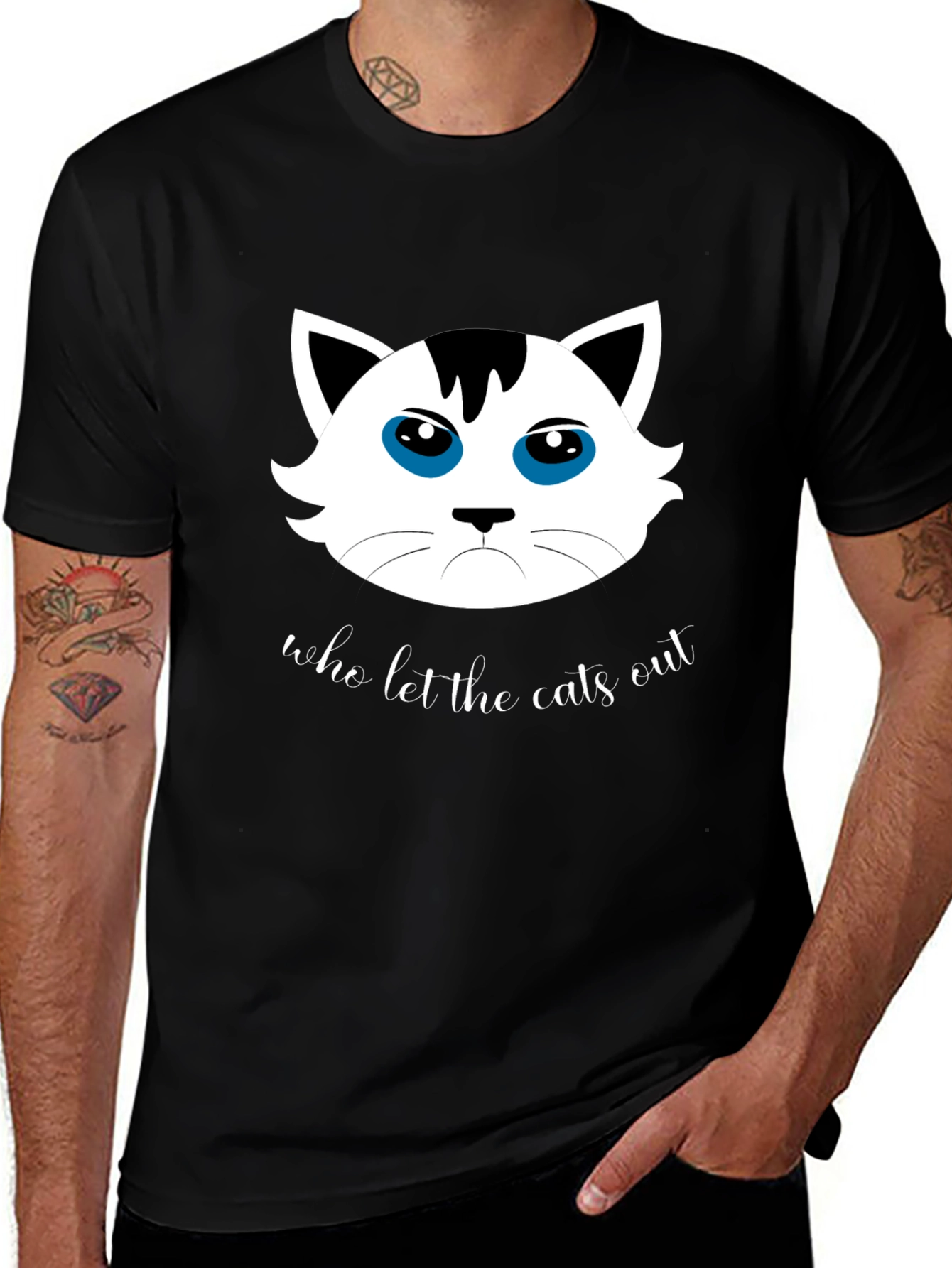 Variant 7 of Who Let the Cats Out T-Shirt