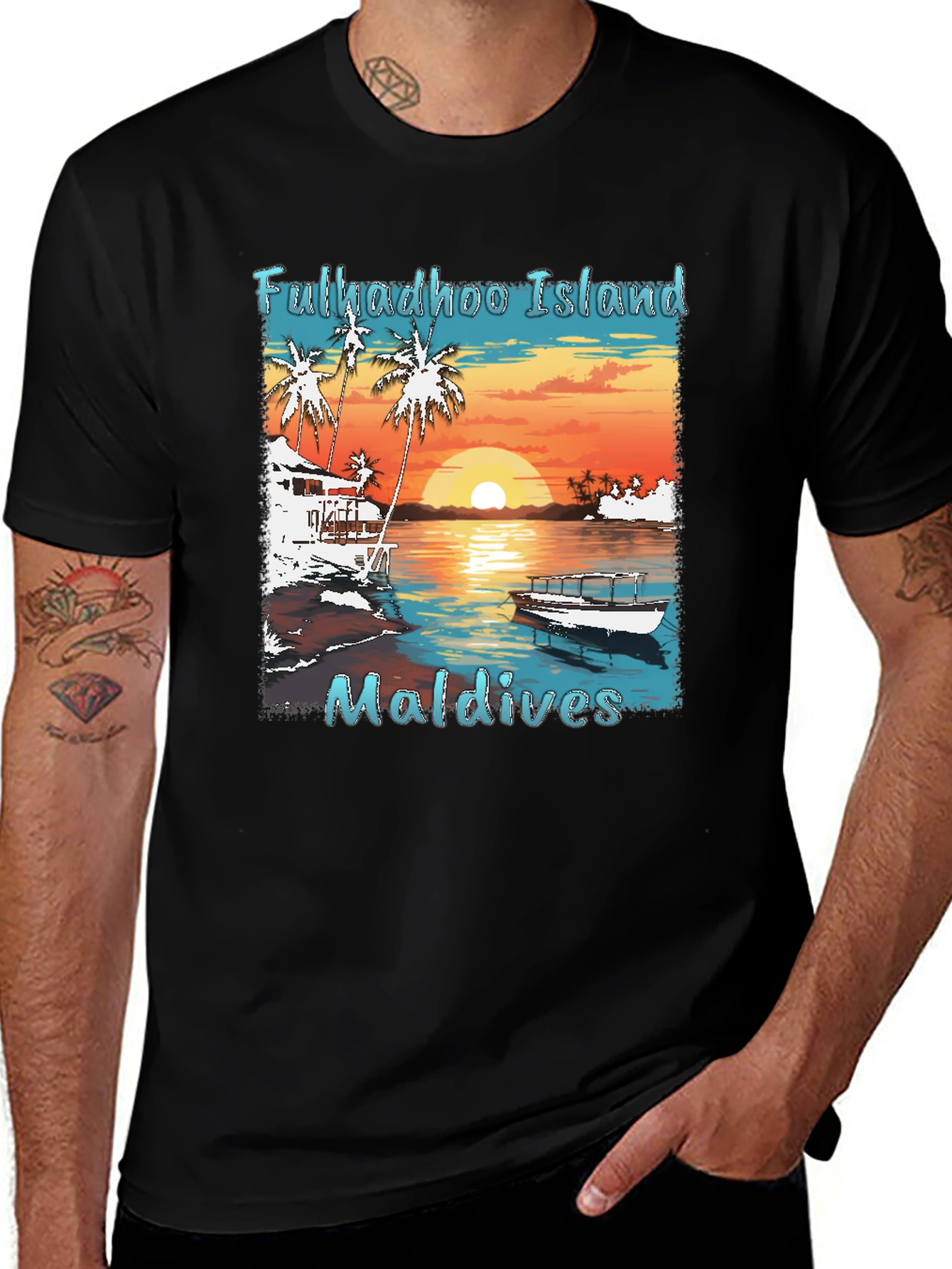 Fulkadhoo Island Maldives Graphic T-Shirt
