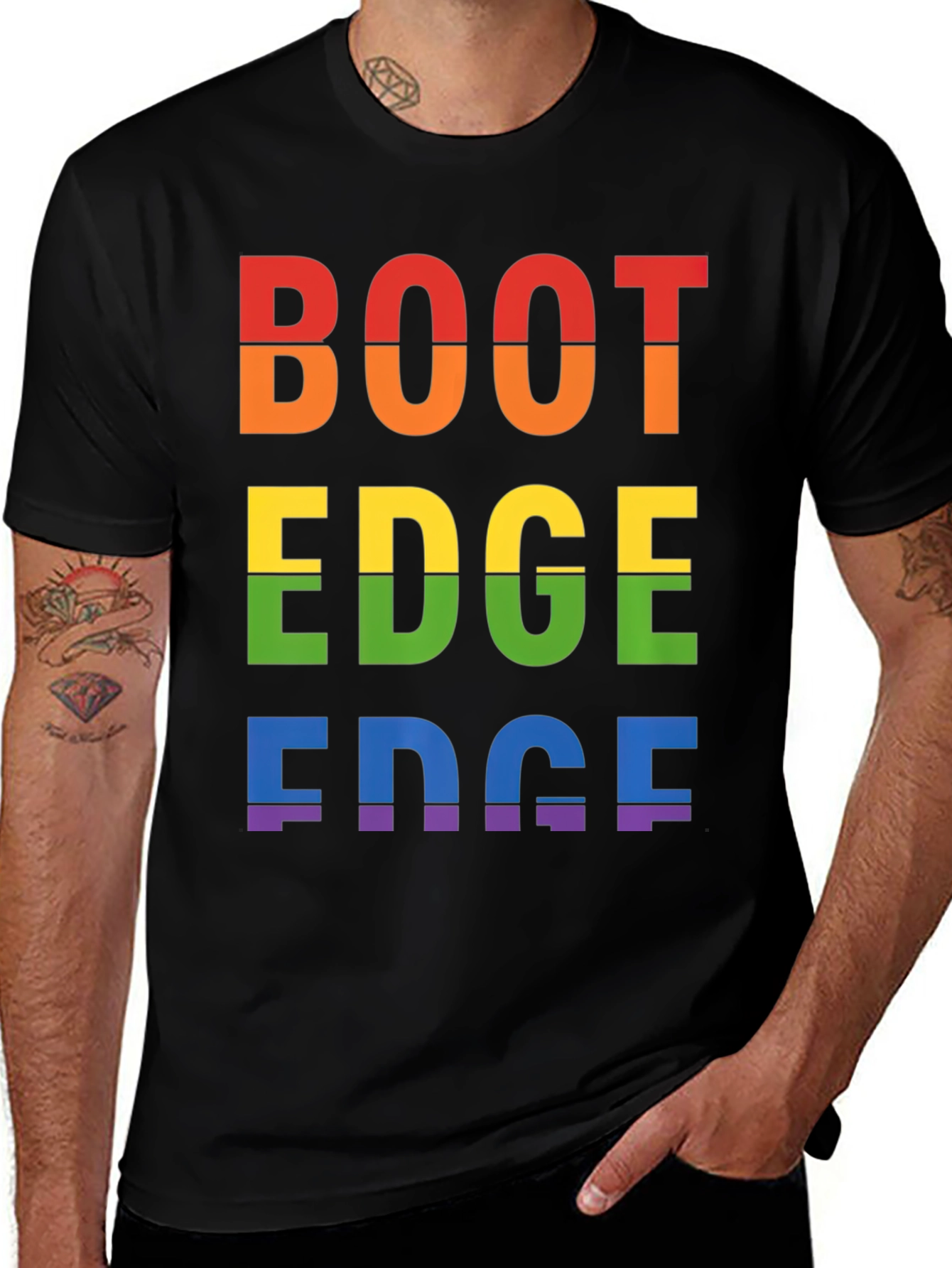 Boot Edge Edge LGBTQ+ Pride T-Shirt