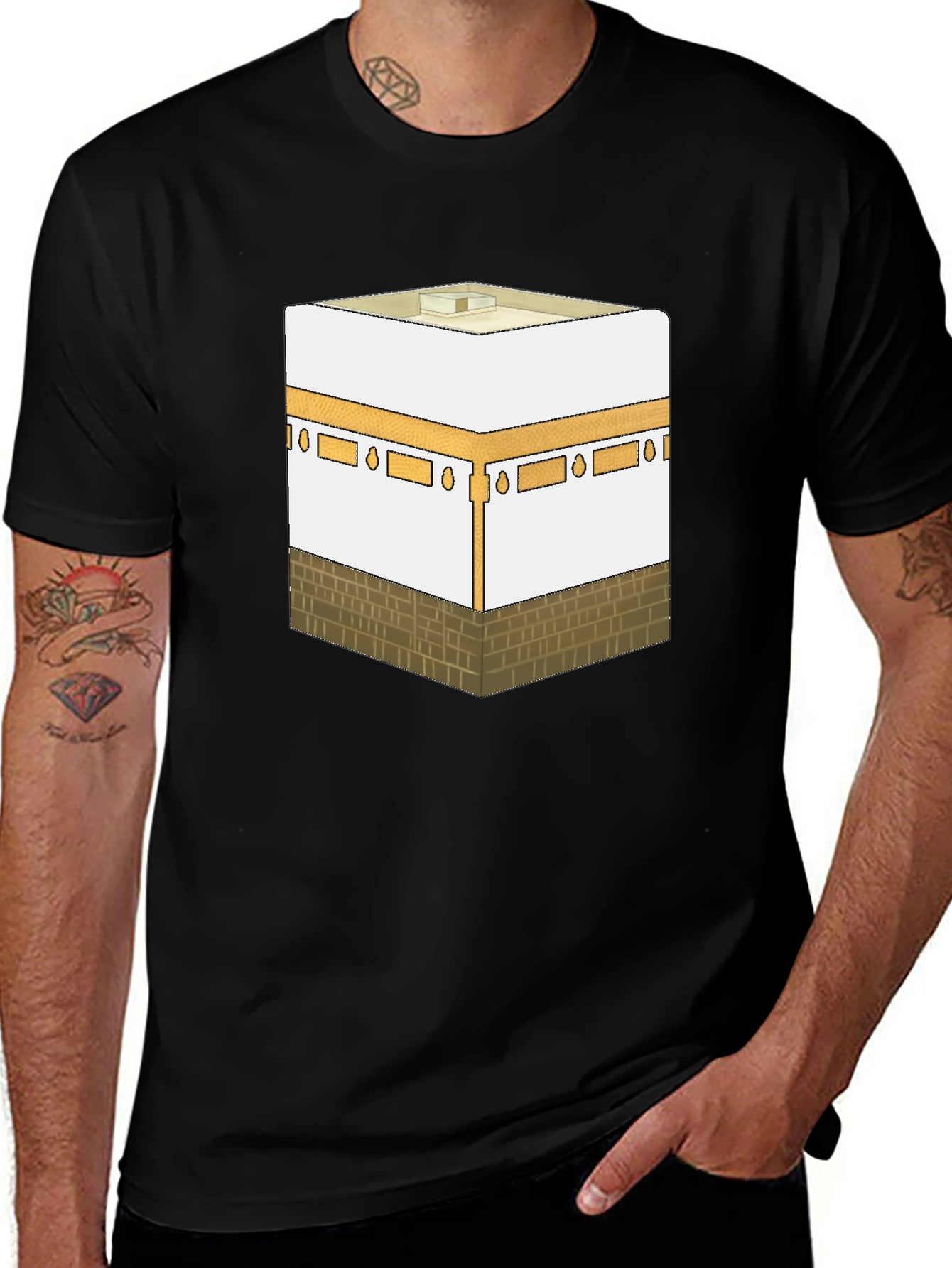 Kaaba Graphic T-Shirt - Islamic Holy Site Tee