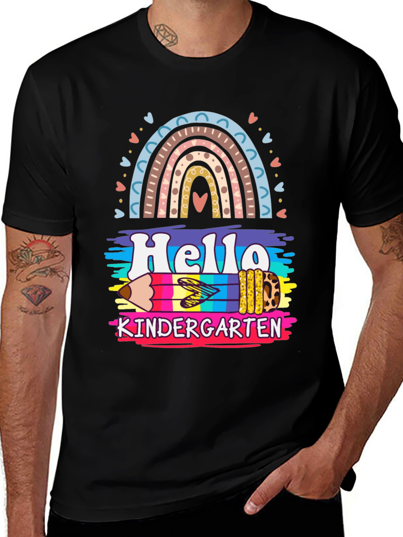 Variant 14 of Hello Kindergarten Rainbow T-Shirt