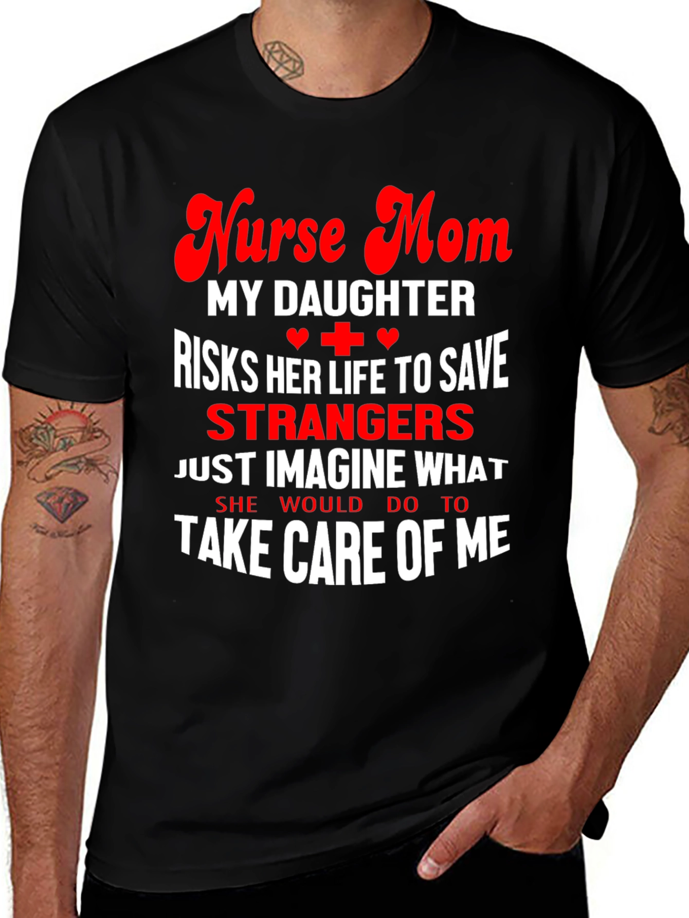 Variant 24 of Nurse Mom Daughter T-Shirt - Heroic Appreciation