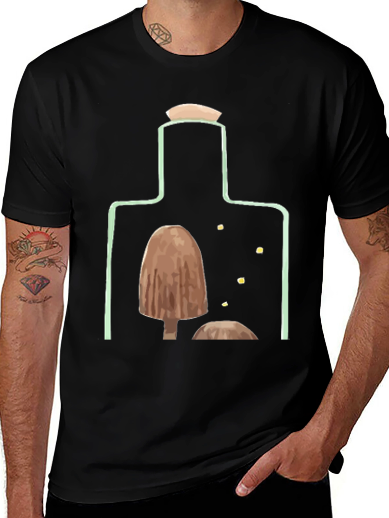 Variant 25 of Mushroom Bottle Graphic T-Shirt