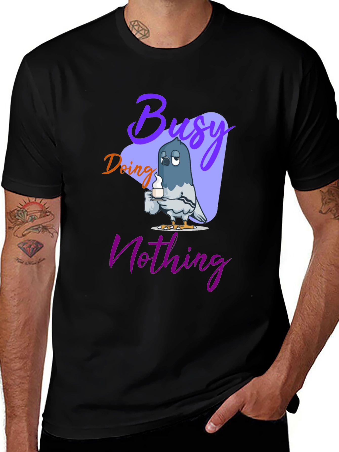 Variant 17 of Busy Doing Nothing Graphic T-Shirt