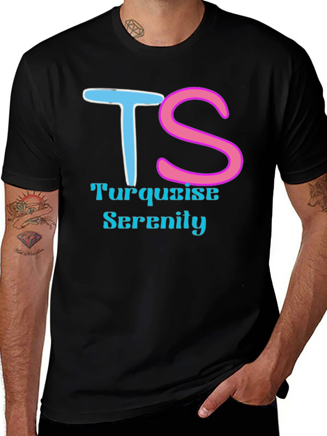 Turquoise Serenity Graphic Tee