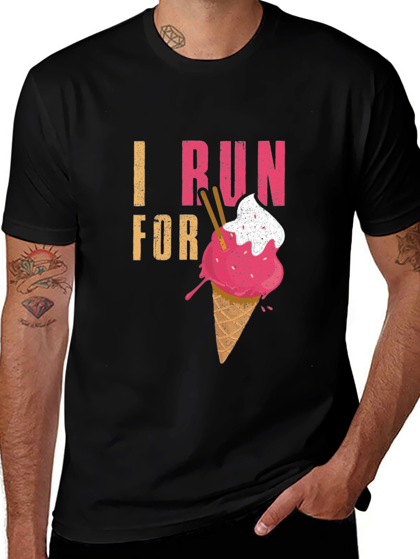 Variant 21 of I Run For Ice Cream T-Shirt