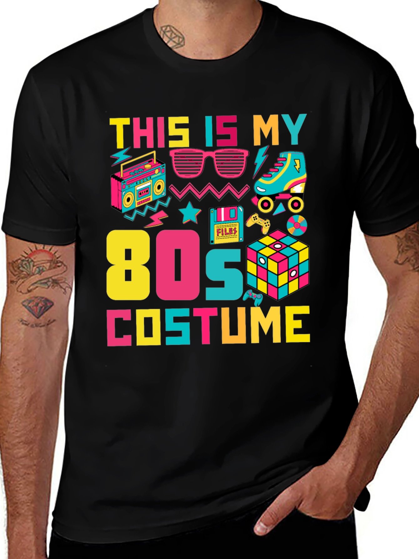 Variant 8 of 80s Costume T-Shirt Retro Party Tee