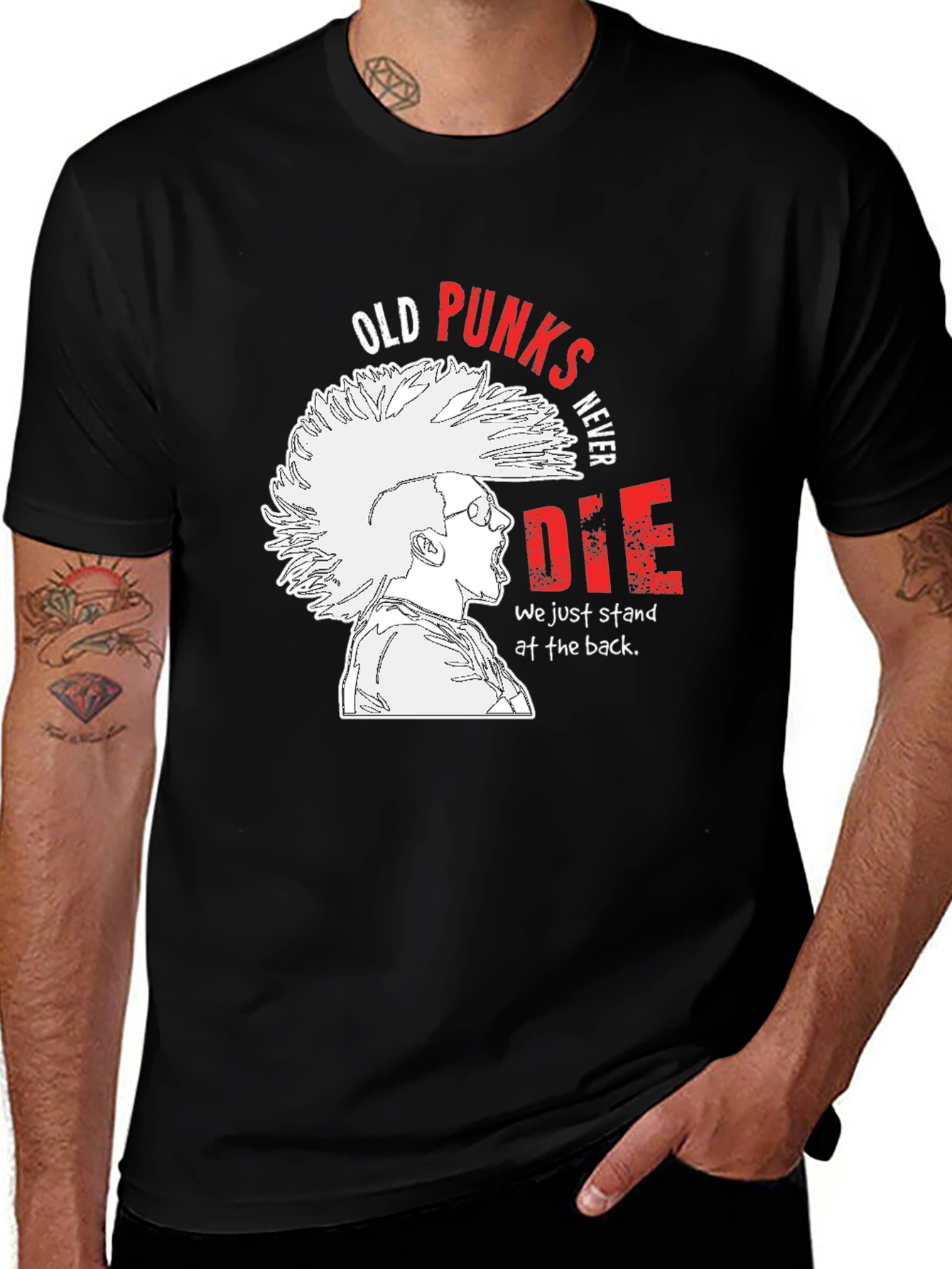 Variant 25 of Old Punks Never Die Graphic T-Shirt