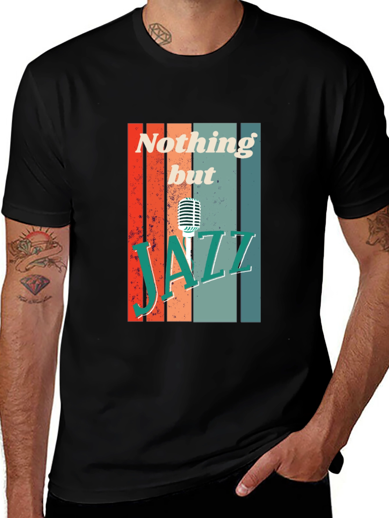 Variant 6 of Nothing but Jazz Graphic T-Shirt - Retro Style