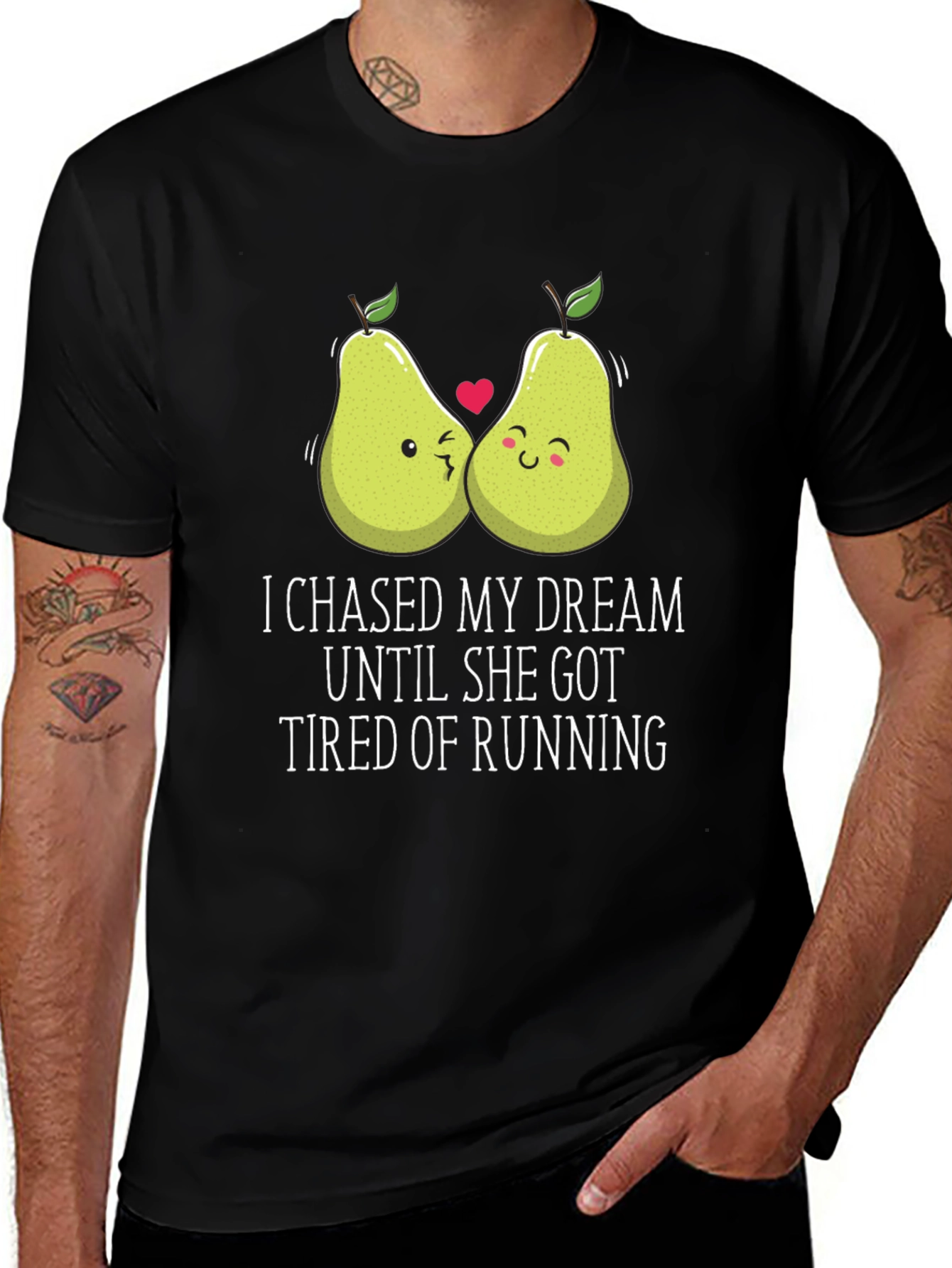 Variant 6 of Funny Pear Couple T-Shirt: I Chased My Dream