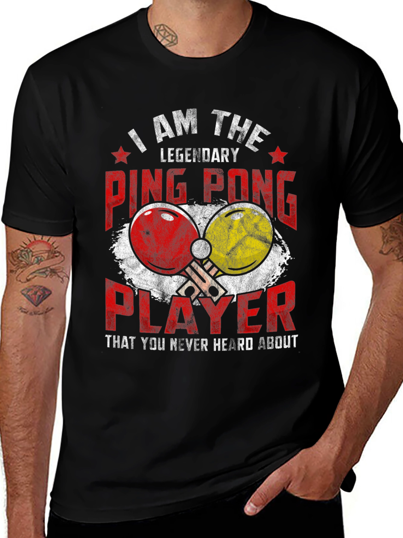 Variant 6 of I Am The Legendary Ping Pong Player T-Shirt