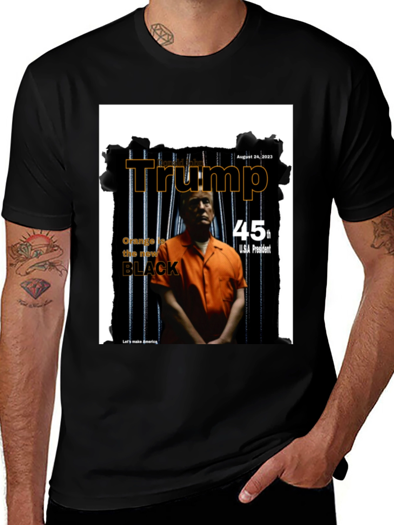 Variant 23 of Trump Mugshot T-Shirt - Political Statement Tee