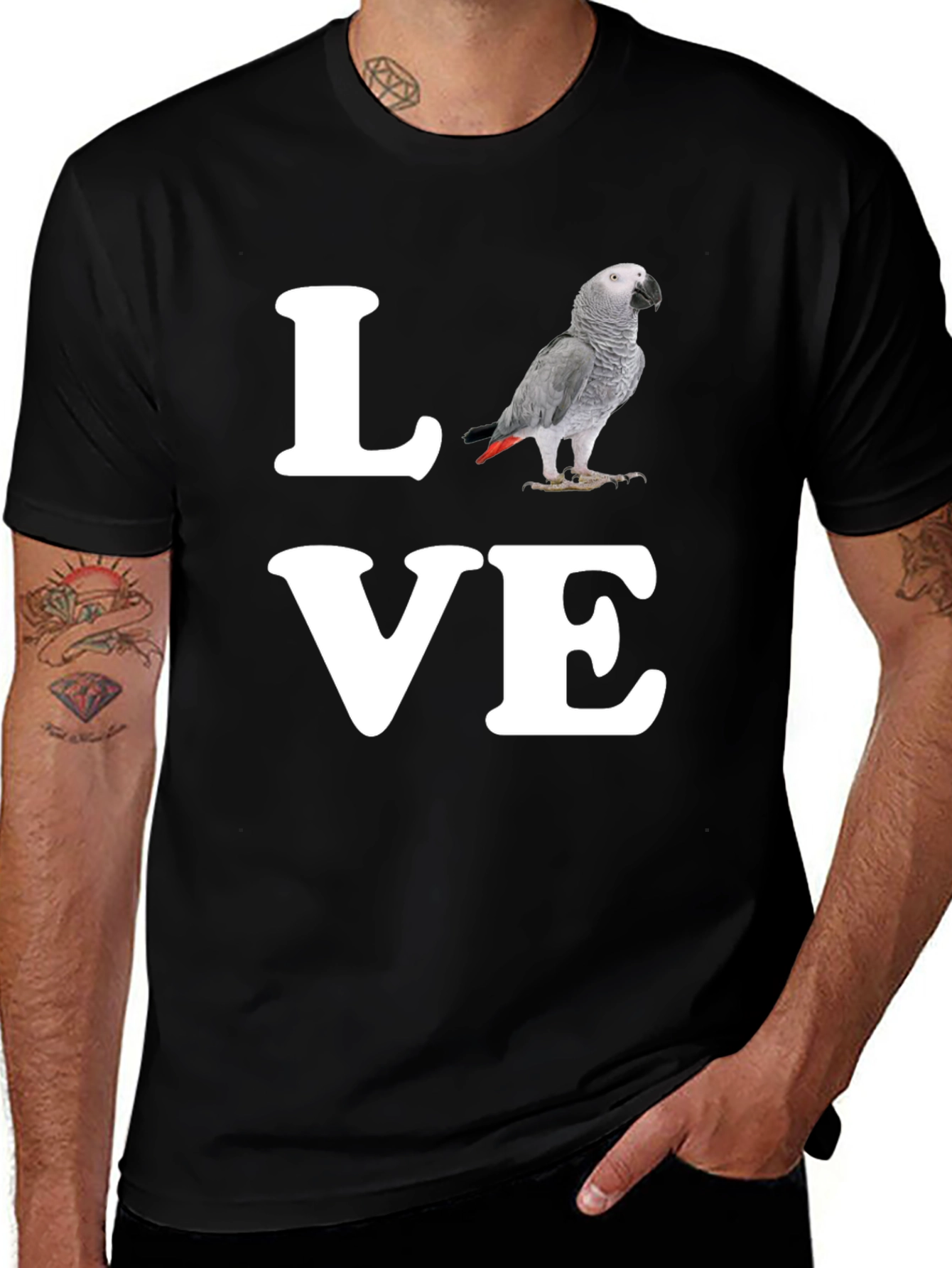 Variant 13 of Love Parrot T-Shirt - Unique Graphic Tee