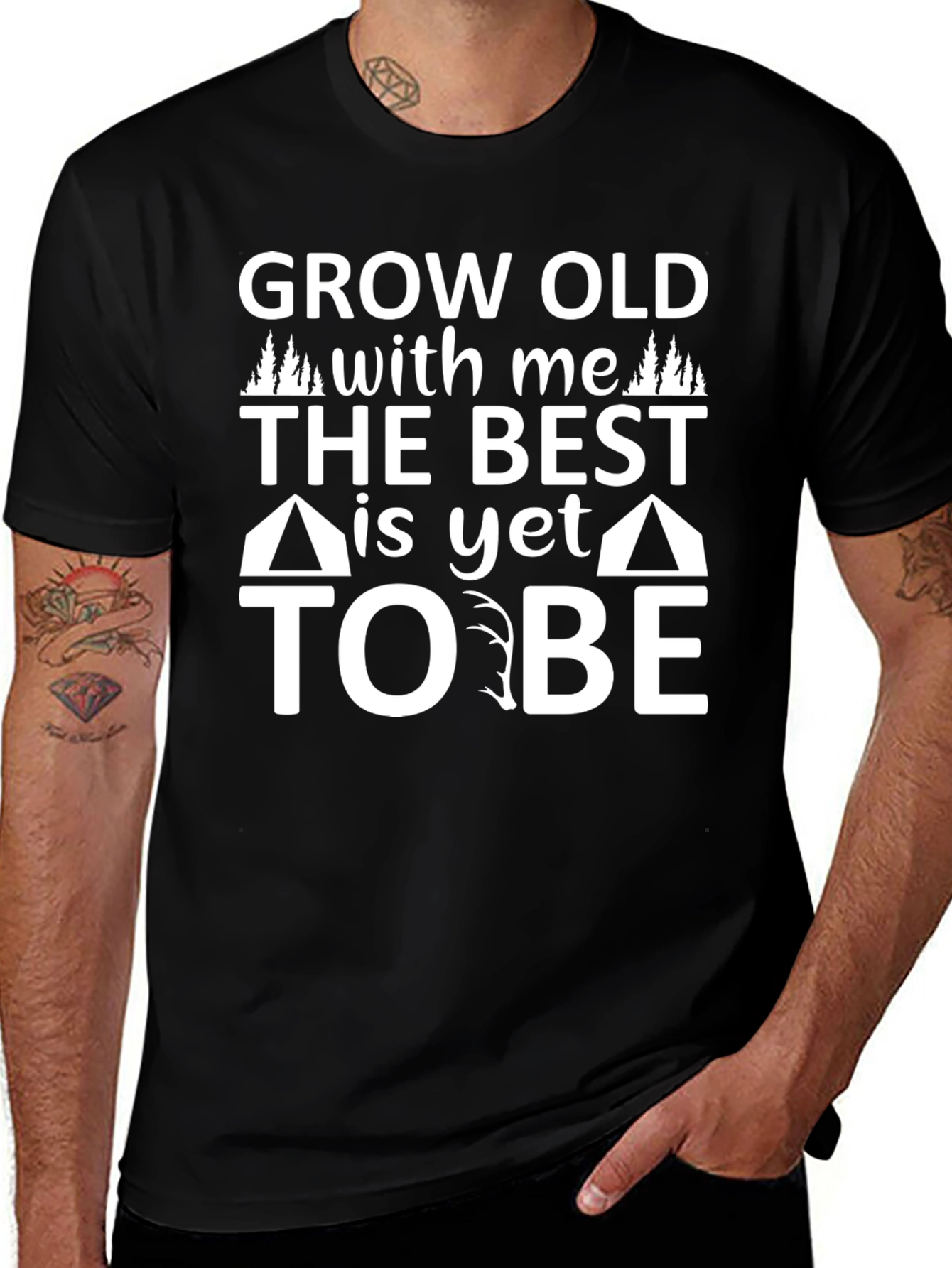 Variant 16 of Grow Old with Me Graphic T-Shirt