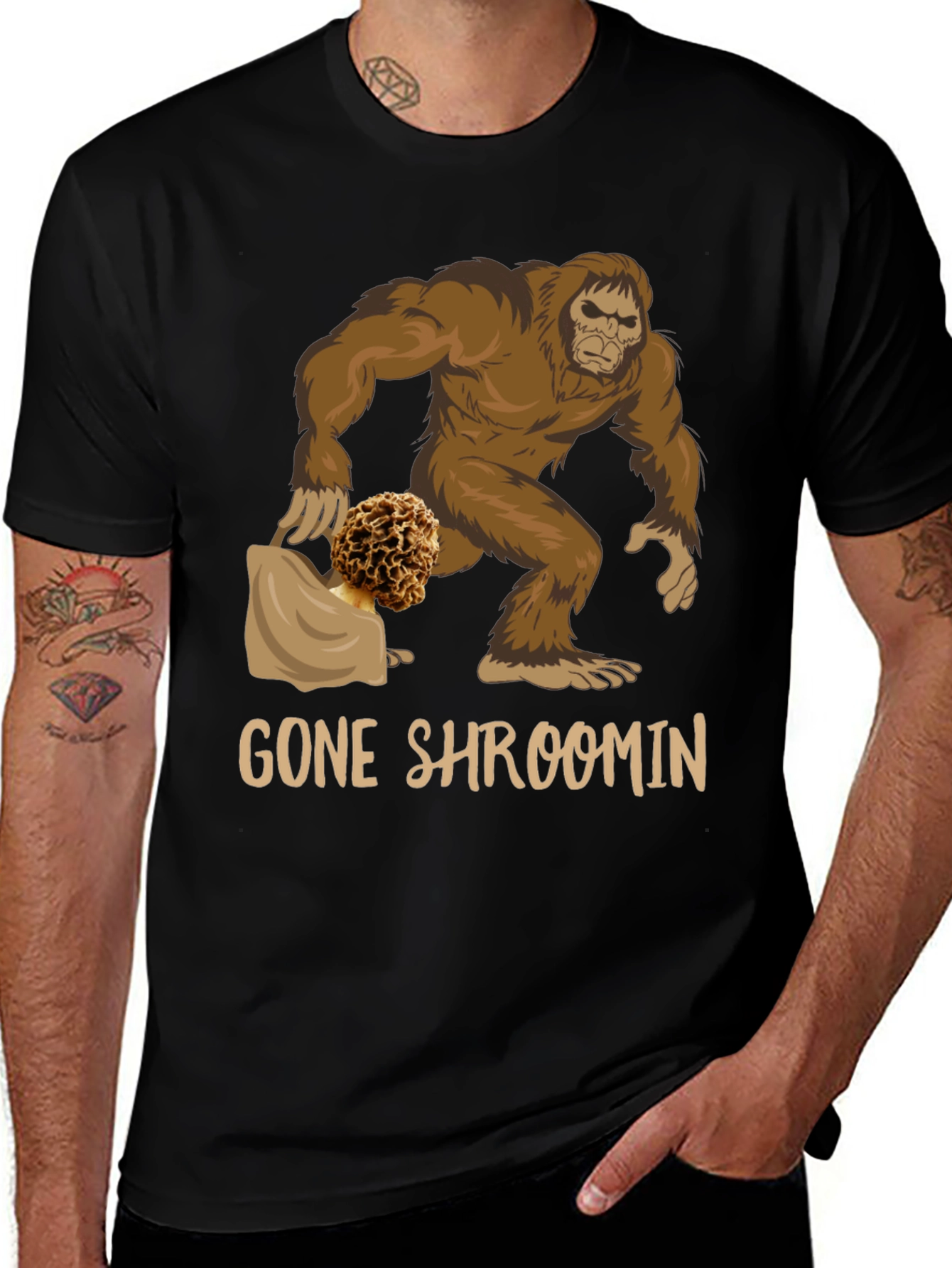 Gone Shroomin' Bigfoot T-Shirt
