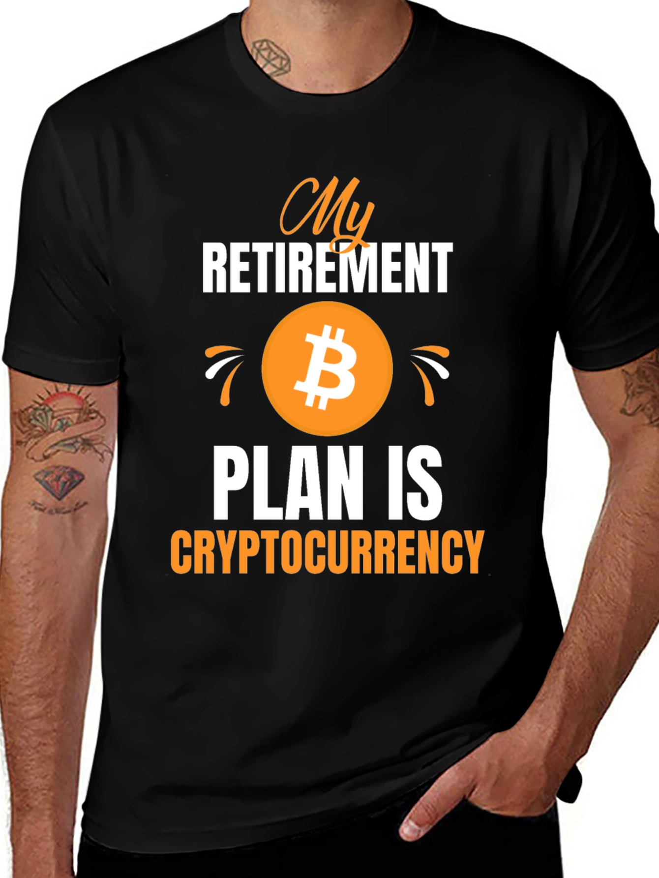 Variant 24 of My Retirement Plan Crypto T-Shirt Bitcoin