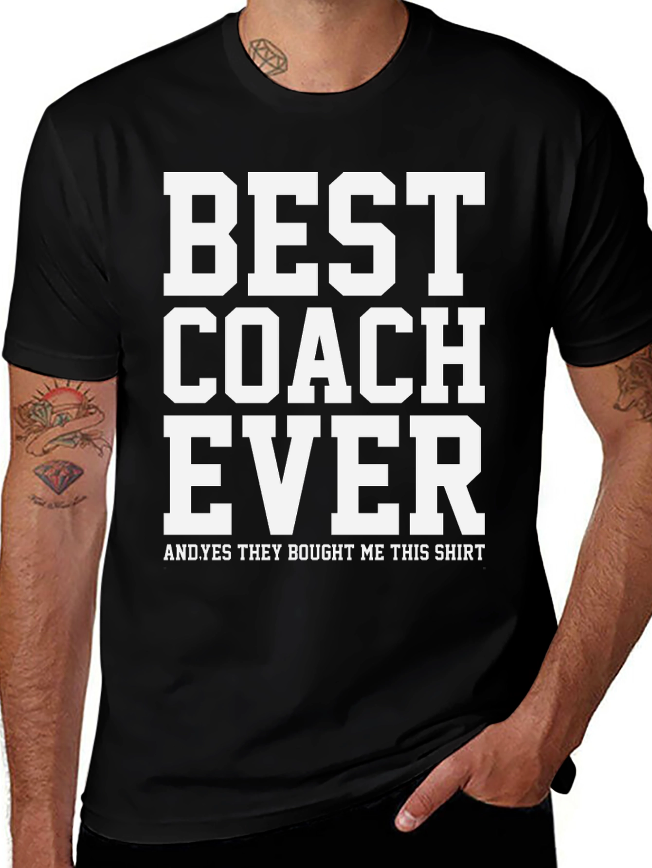 Variant 18 of Best Coach Ever Graphic Tee - Unisex