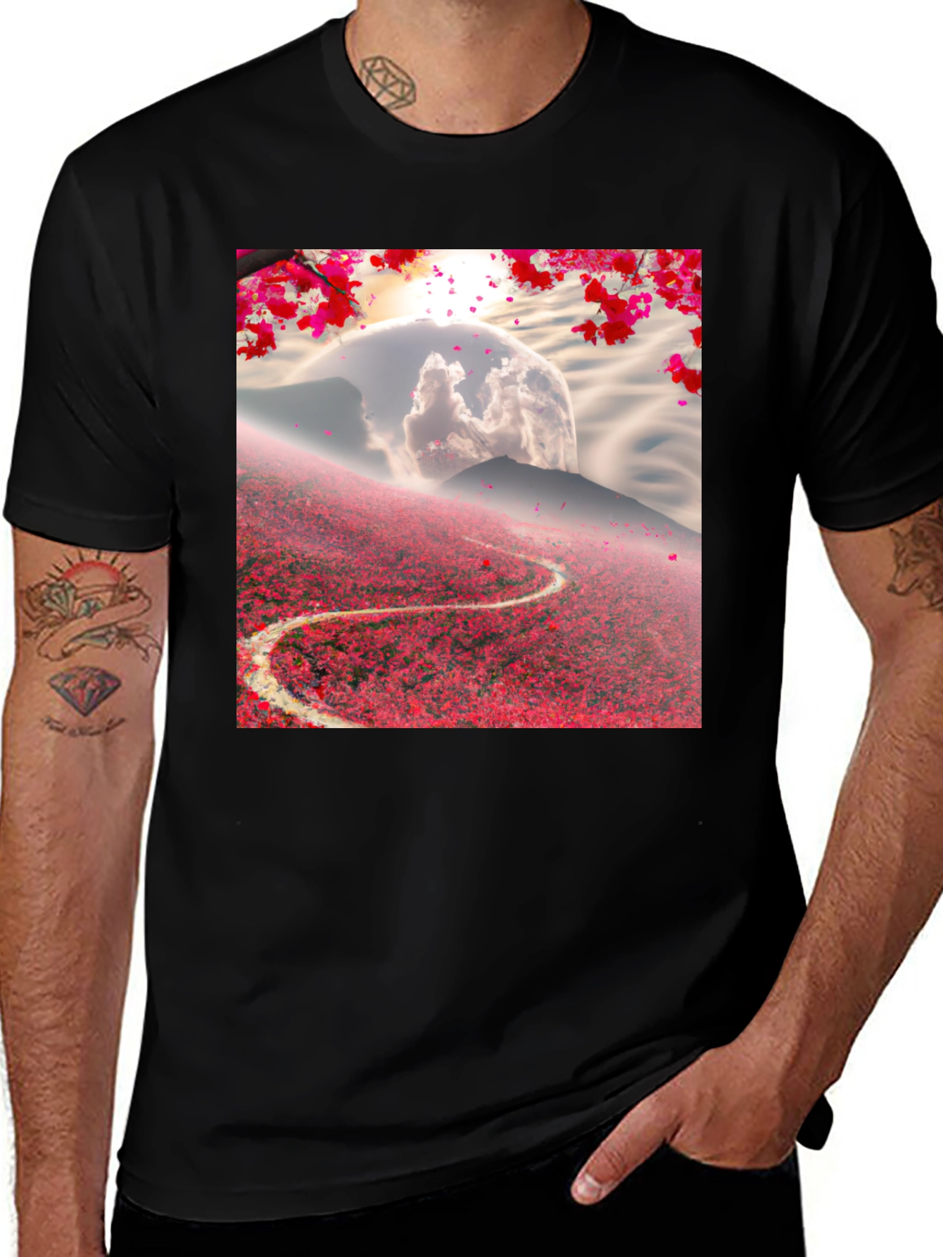 Variant 19 of Mystic Blossom Trail Graphic Tee