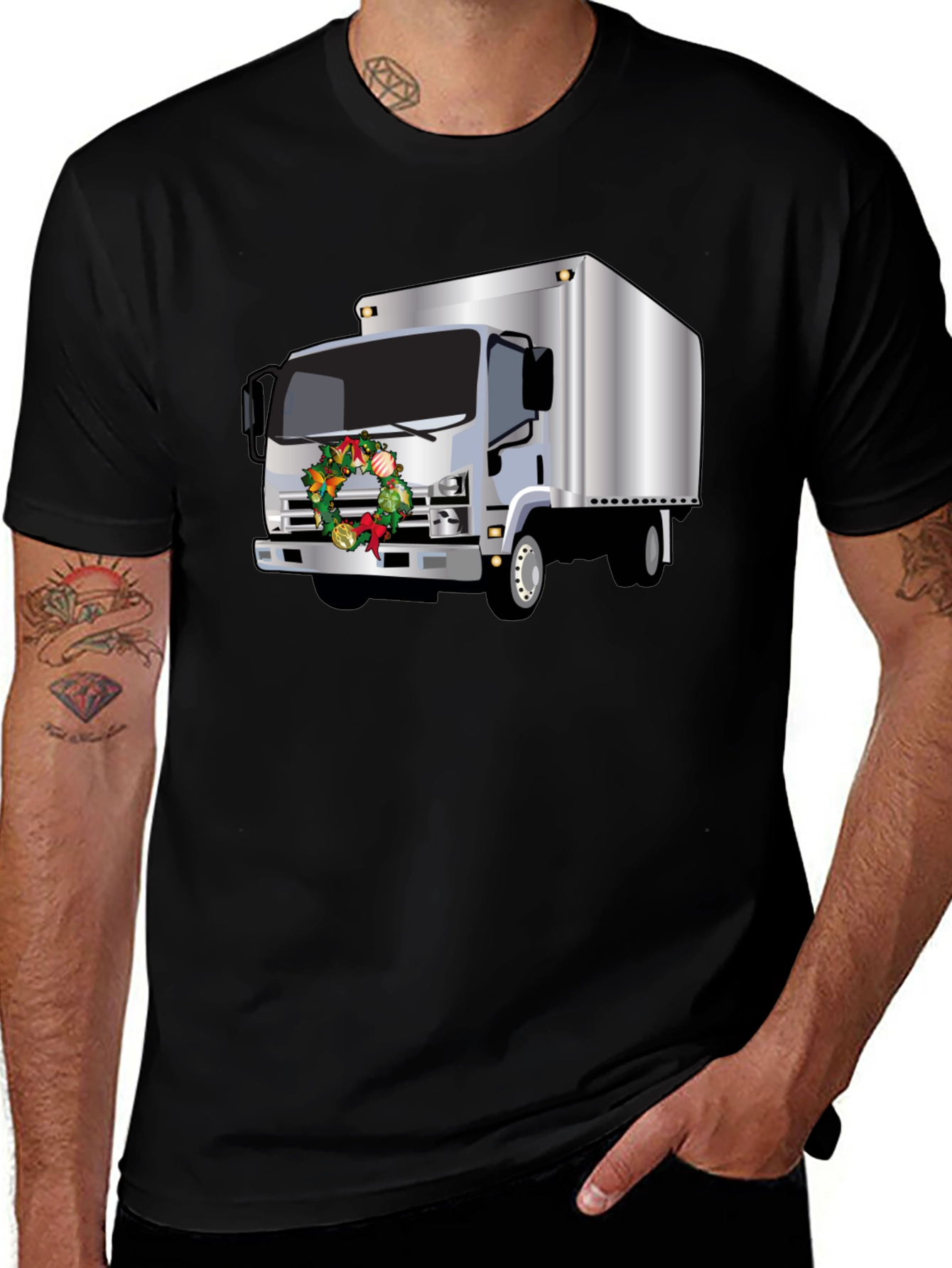 Variant 21 of Festive Truck T-Shirt - Holiday Hauler